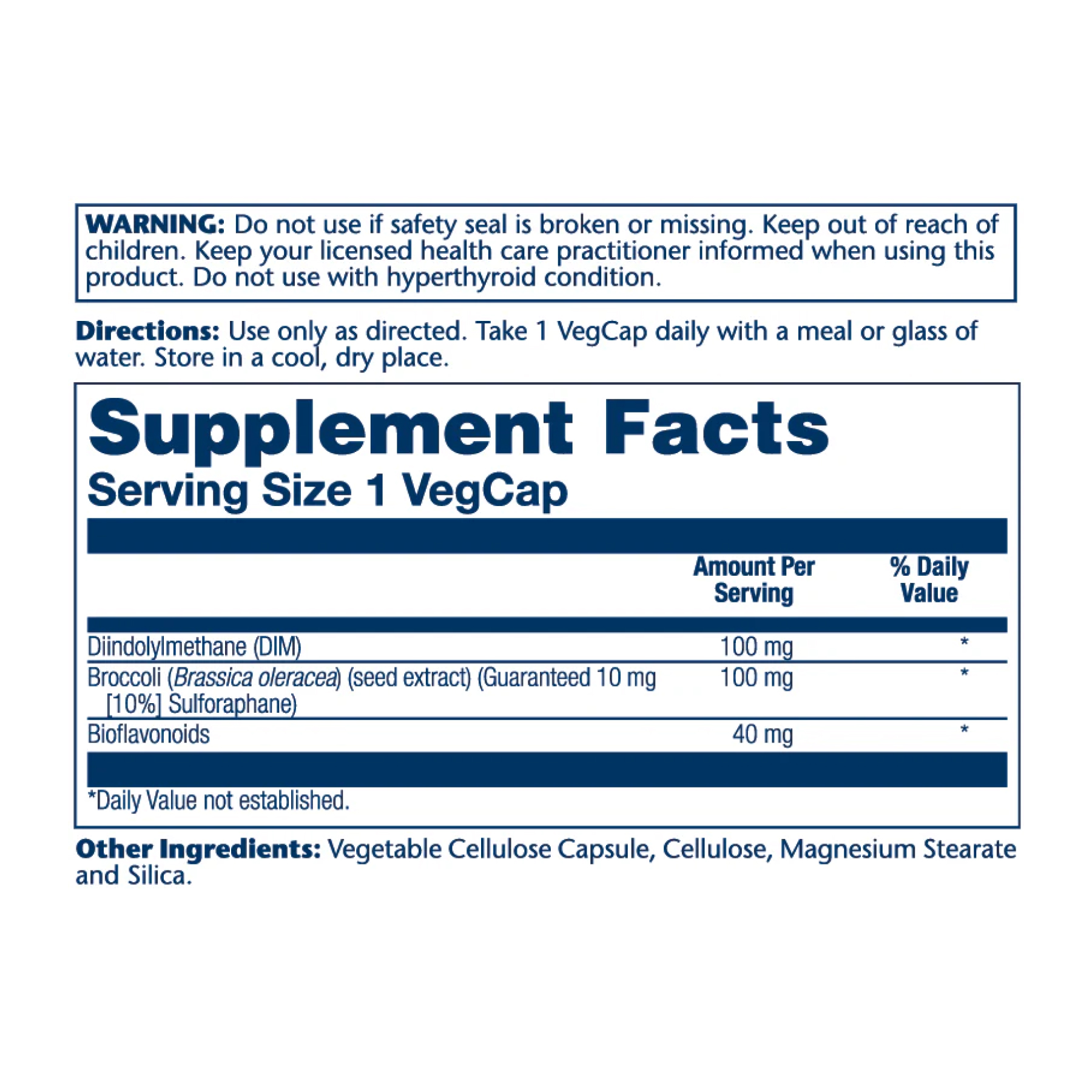 Solaray DIM Supreme 100mg - 60 vcaps 2023-10-2415
