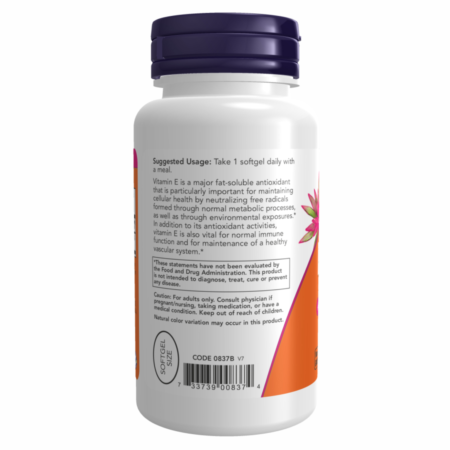 Now Foods E-400 DA - 100 sgels 2022-10-2576