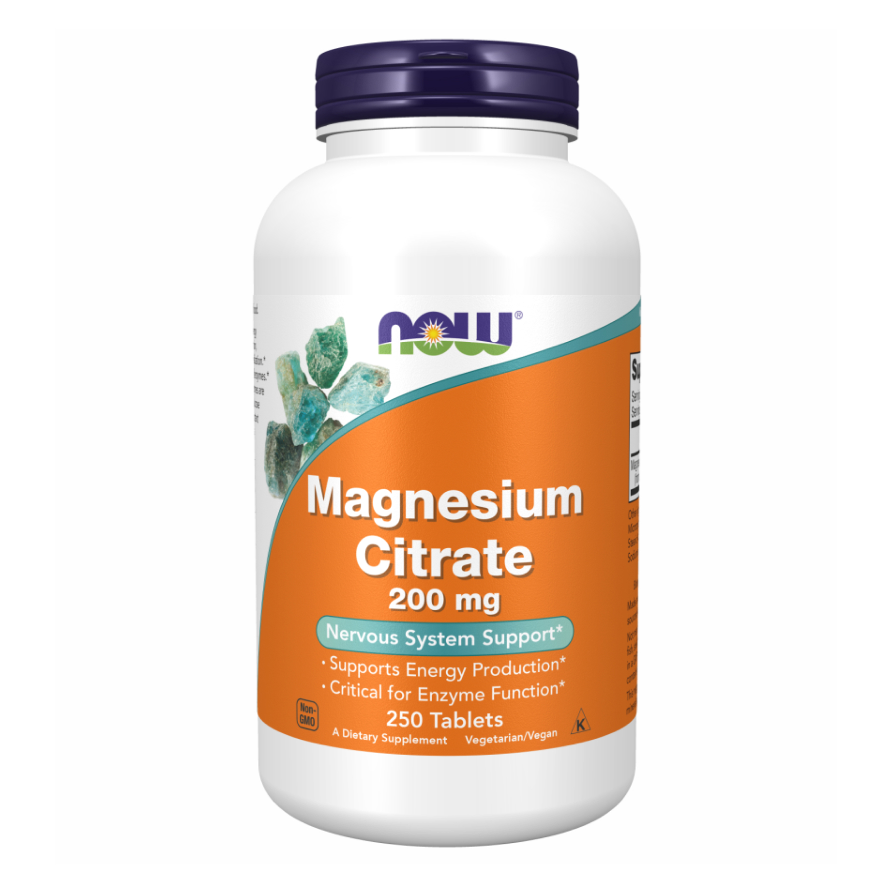 Now Foods Magnesium Citrate 200mg - 250 tabs 2022-10-2364