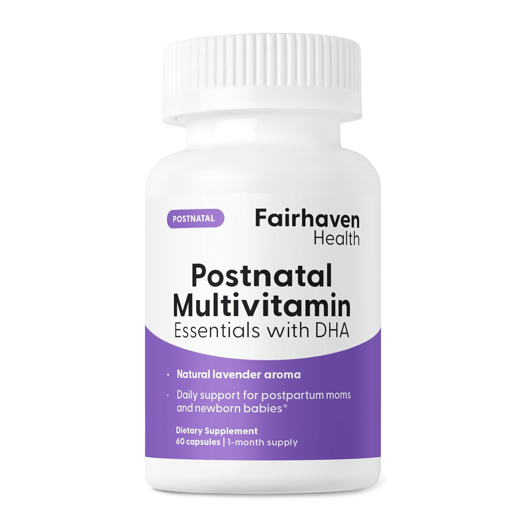 Fairhaven Health Postnatal Multivitamin Essentials with DHA - 60 caps 2023-10-6674