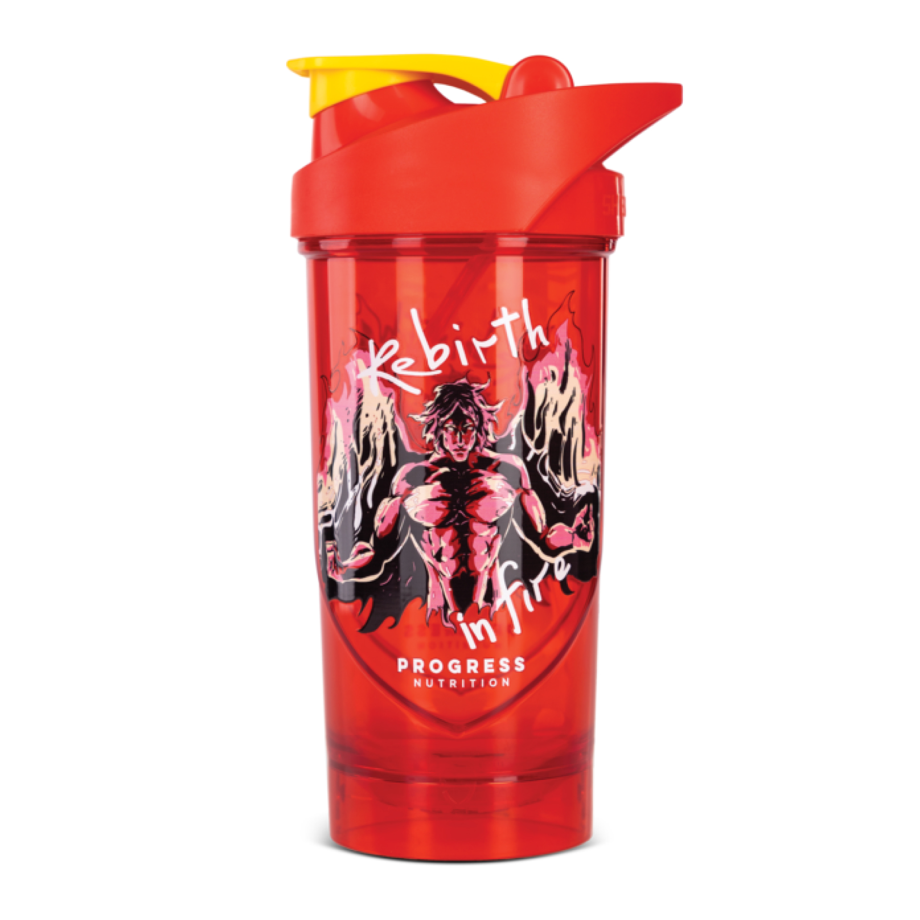 Progress Nutrition Shaker Rebirth In Fire - 700ml Red 2022-10-2940