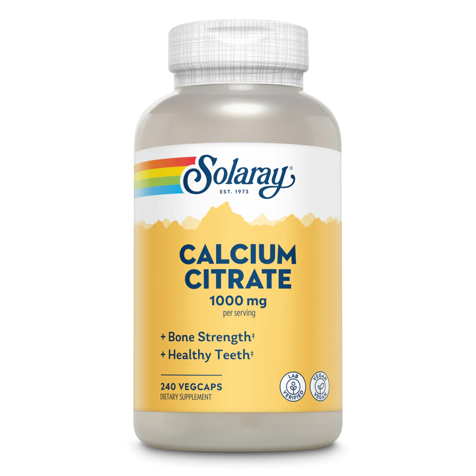 Solaray Calcium Citrate 1000mg - 240 vcaps 2022-10-2447