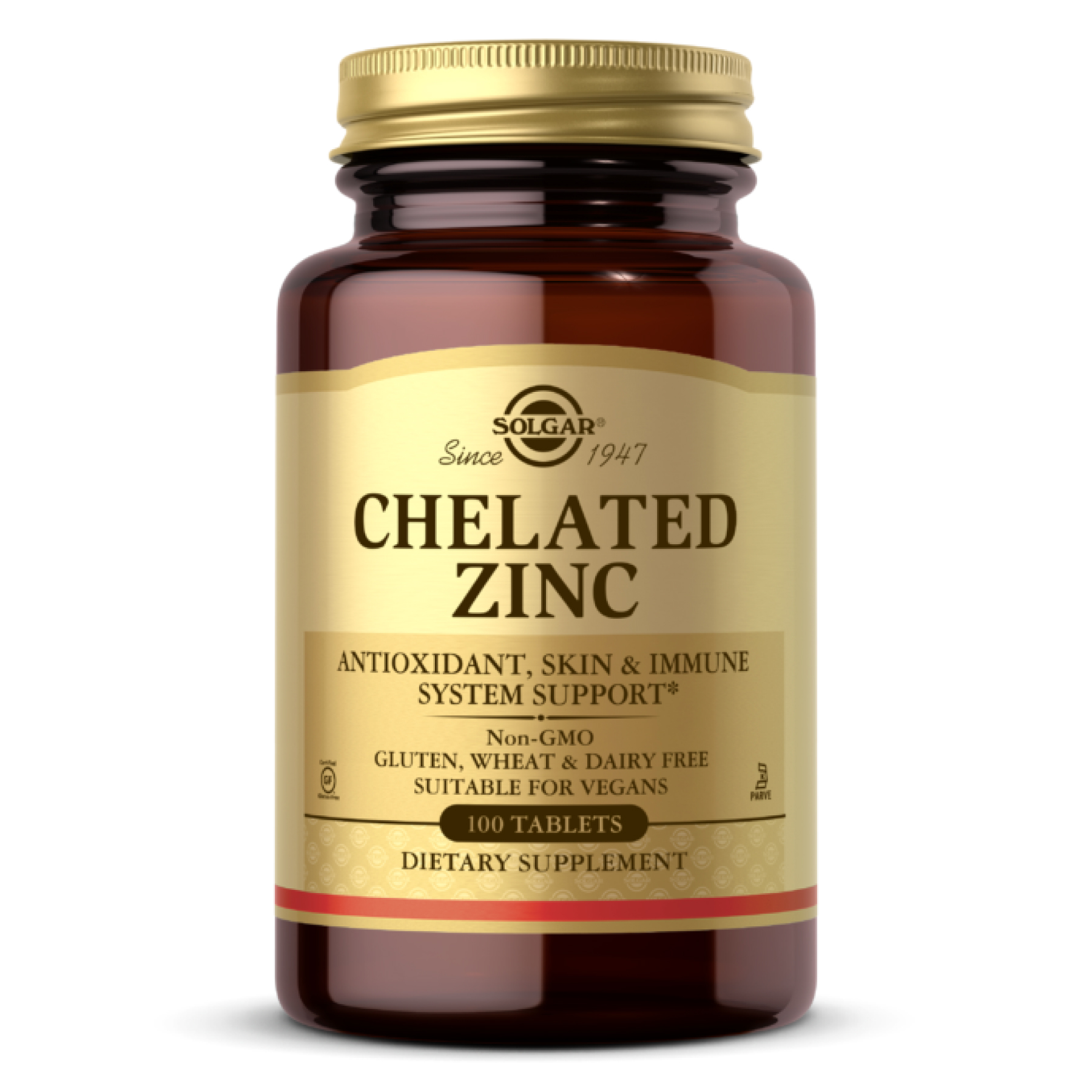 Solgar Chelated Zinc - 100 tabs 2022-10-1520
