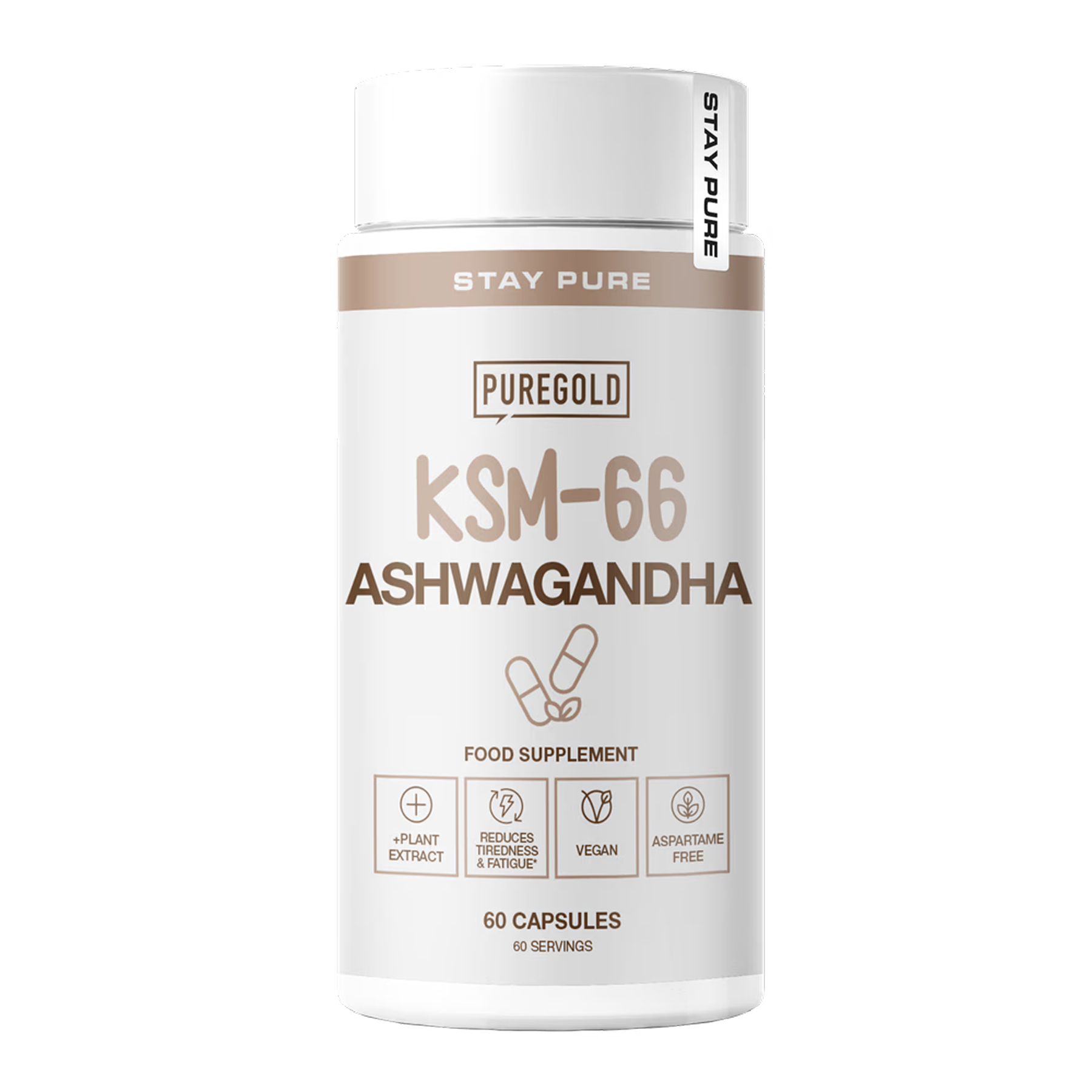Pure Gold KSM-66 Ashwagandha - 60 caps 2023-10-6044
