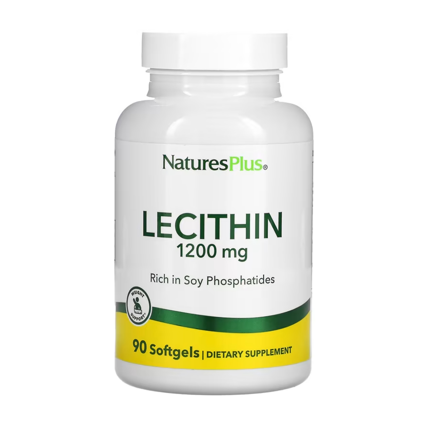 Nature's Plus Lecithin 1200 mg - 90 softgels 2023-10-2364