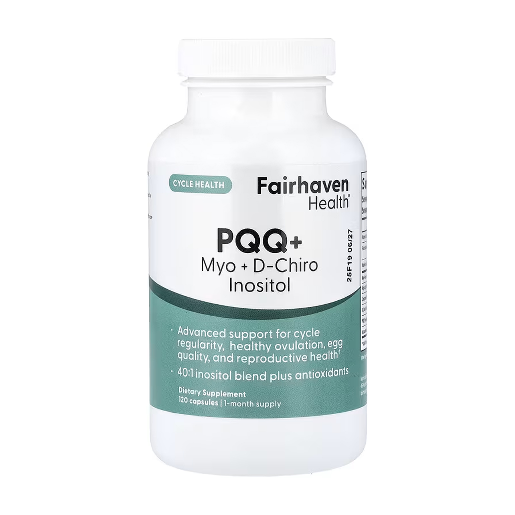 Fairhaven Health PQQ + Myo + D-Chiro Inositol Plus - 120 caps 2023-10-6675