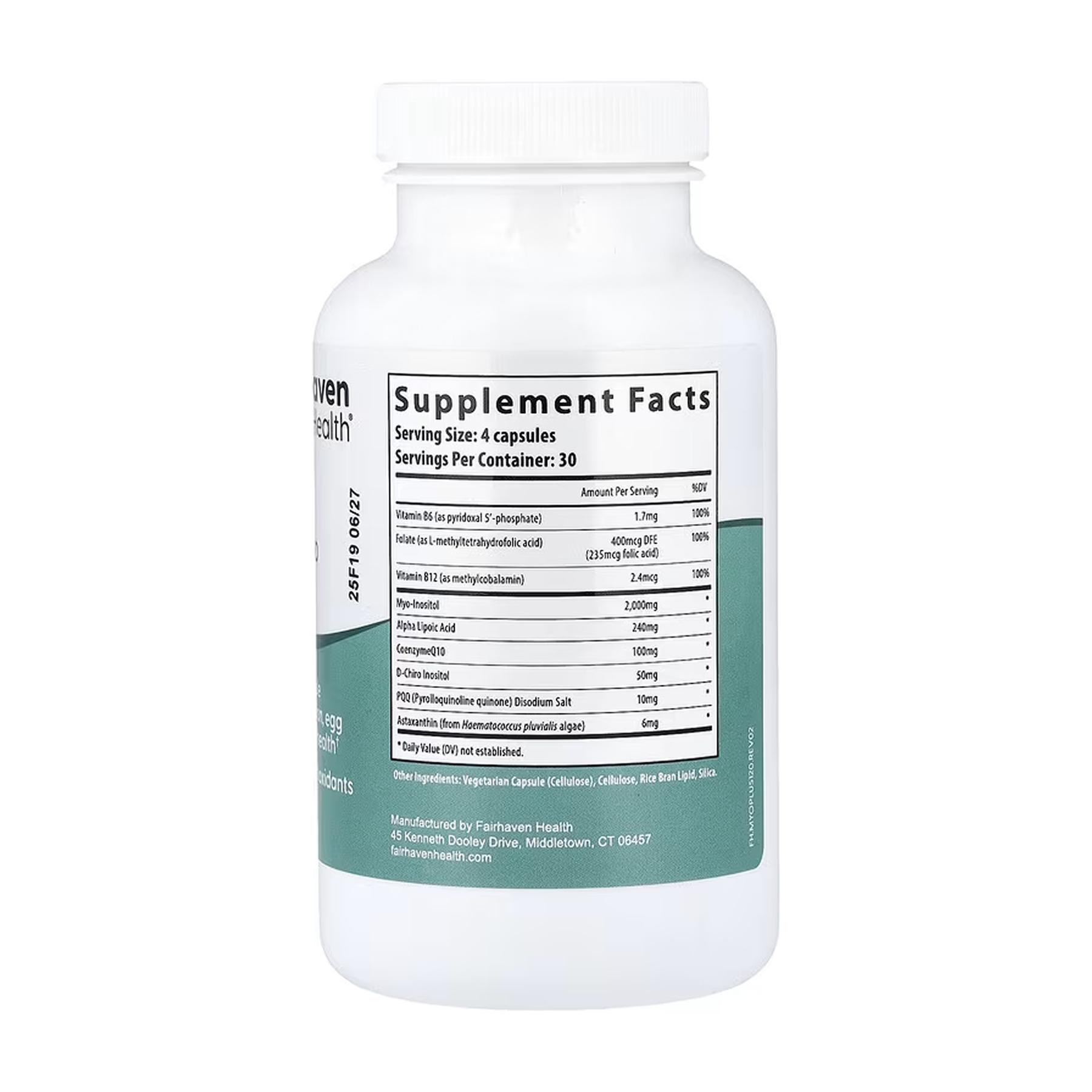 Fairhaven Health PQQ + Myo + D-Chiro Inositol Plus - 120 caps 2023-10-6675