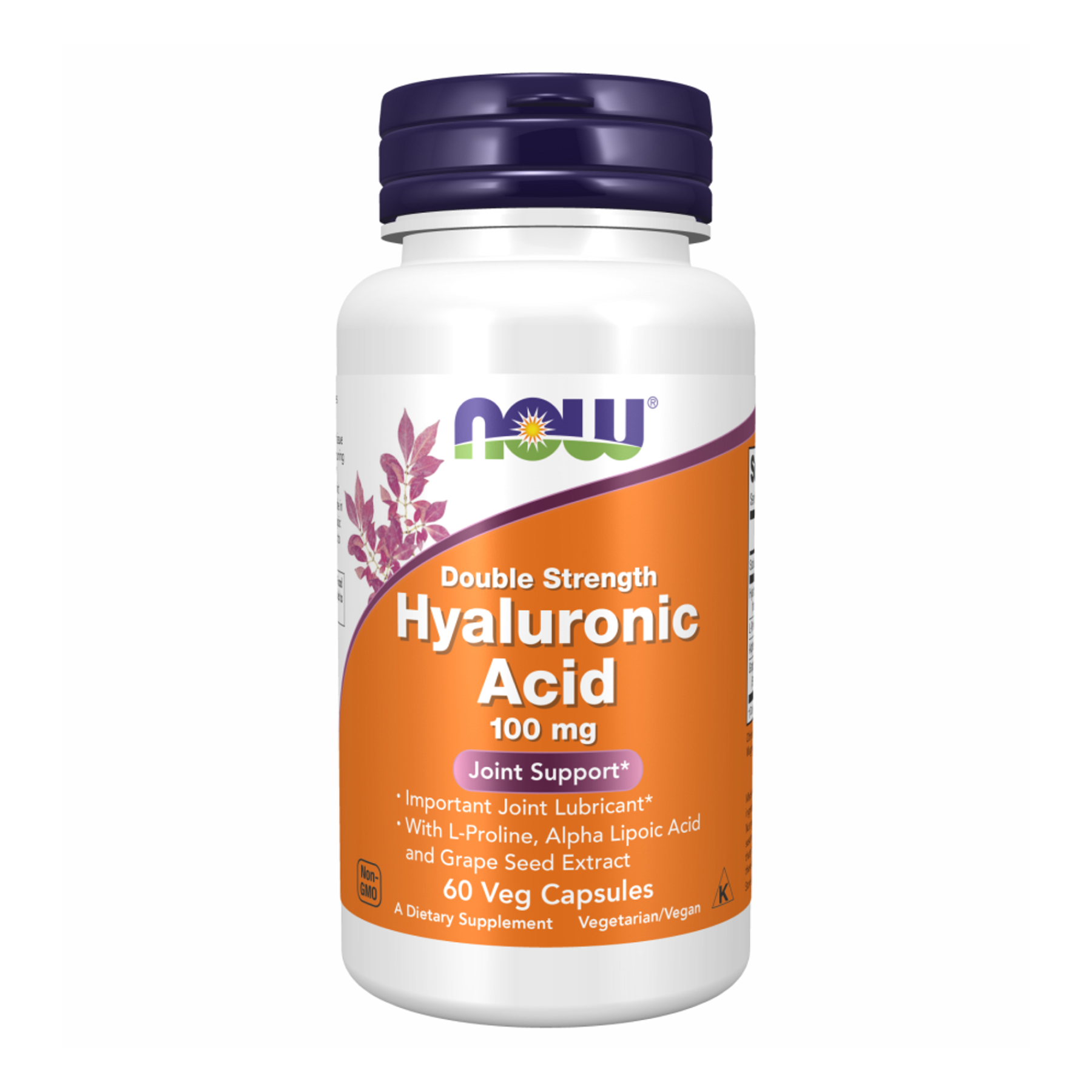 Now Foods Hyaluronic Acid 100mg 2X Plus - 60 vcaps 100-34-5504617-20