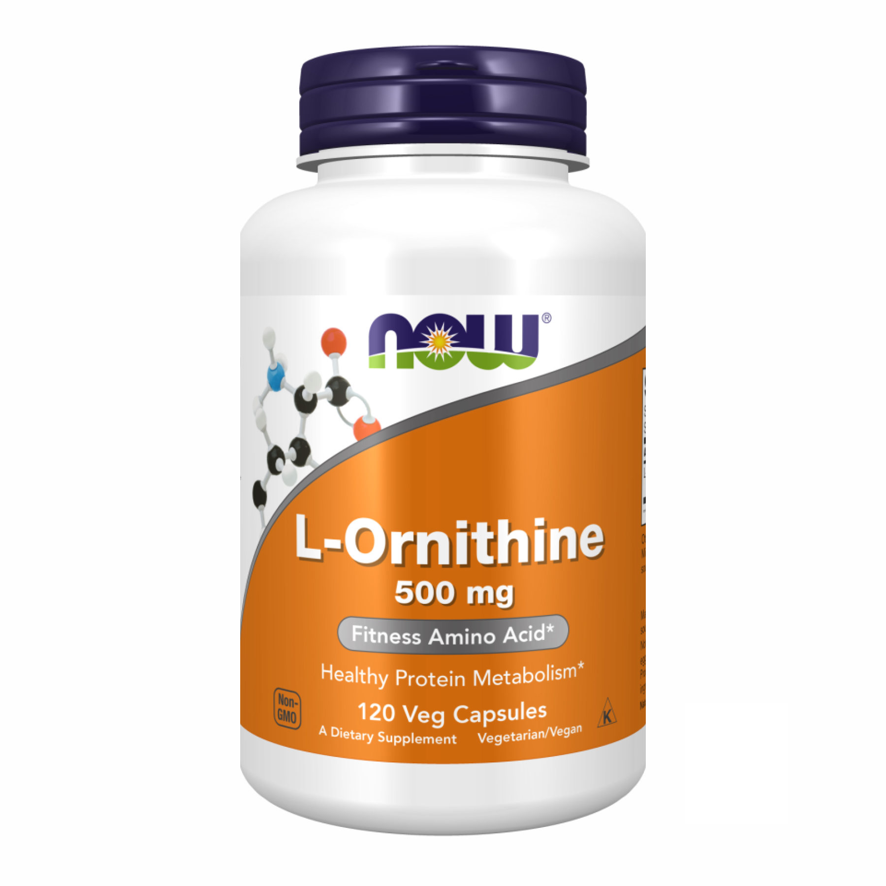 Now Foods ORNITHINE 500mg - 120 vcaps 2022-09-1171