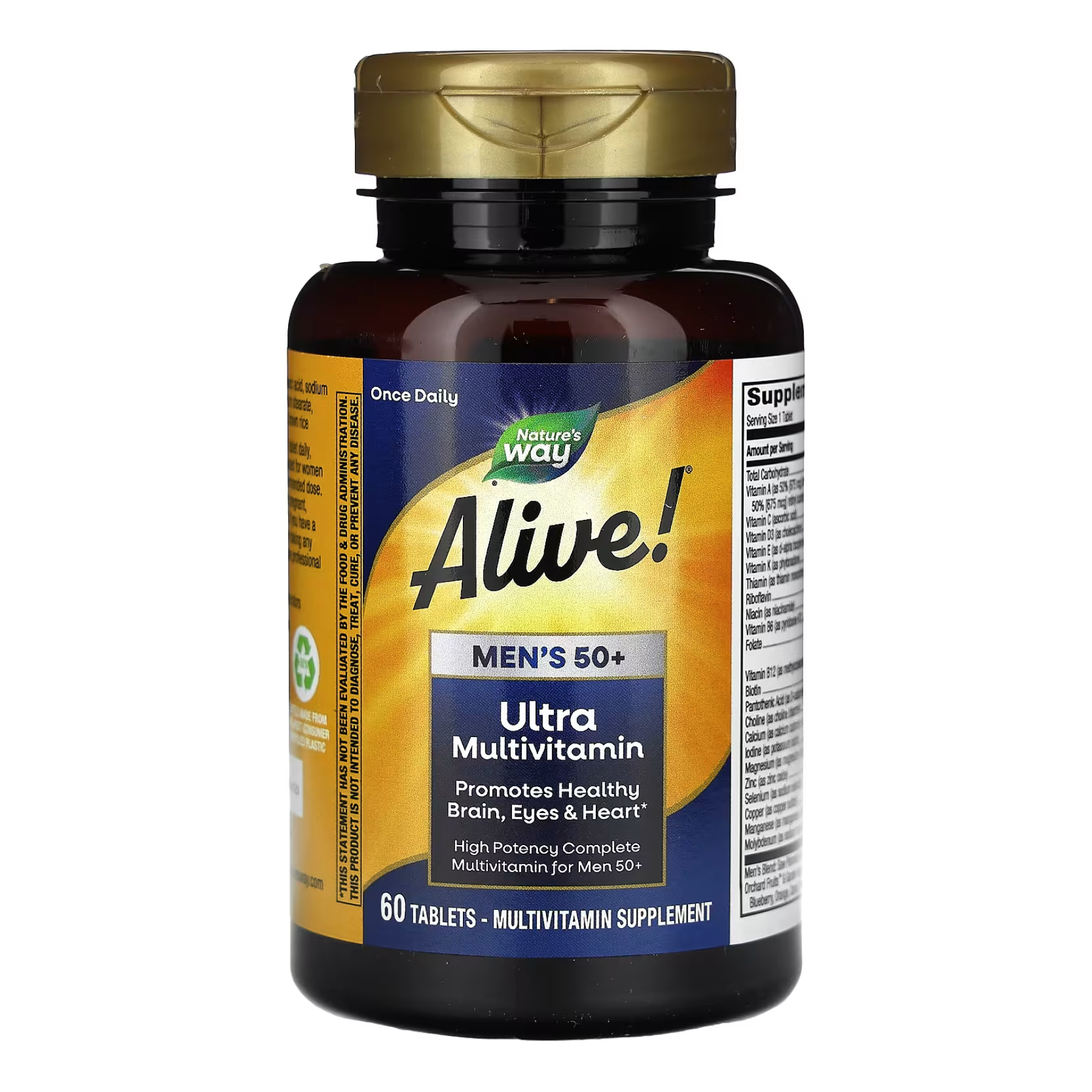 Nature's Way Once Daily Men's 50+ Ultra Multivitamin - 60 tabs (До 10.26) 2024-11-0287