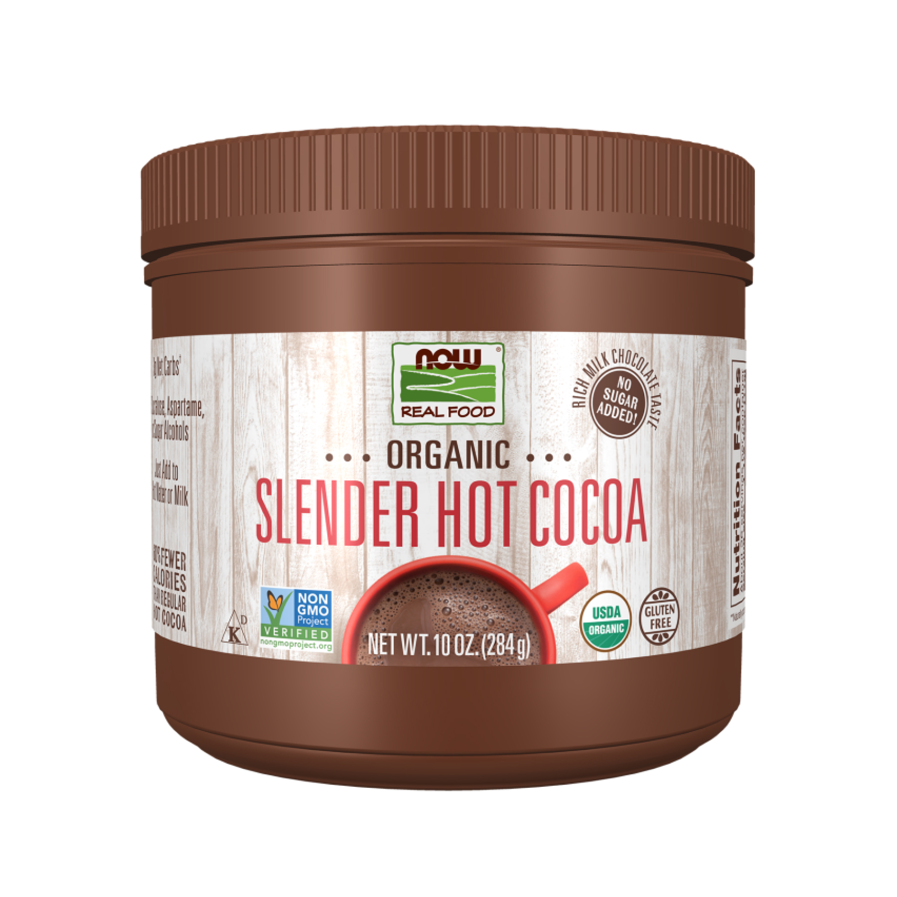 Now Foods Slender Hot Cocoa Organic - 284g 2023-10-5253