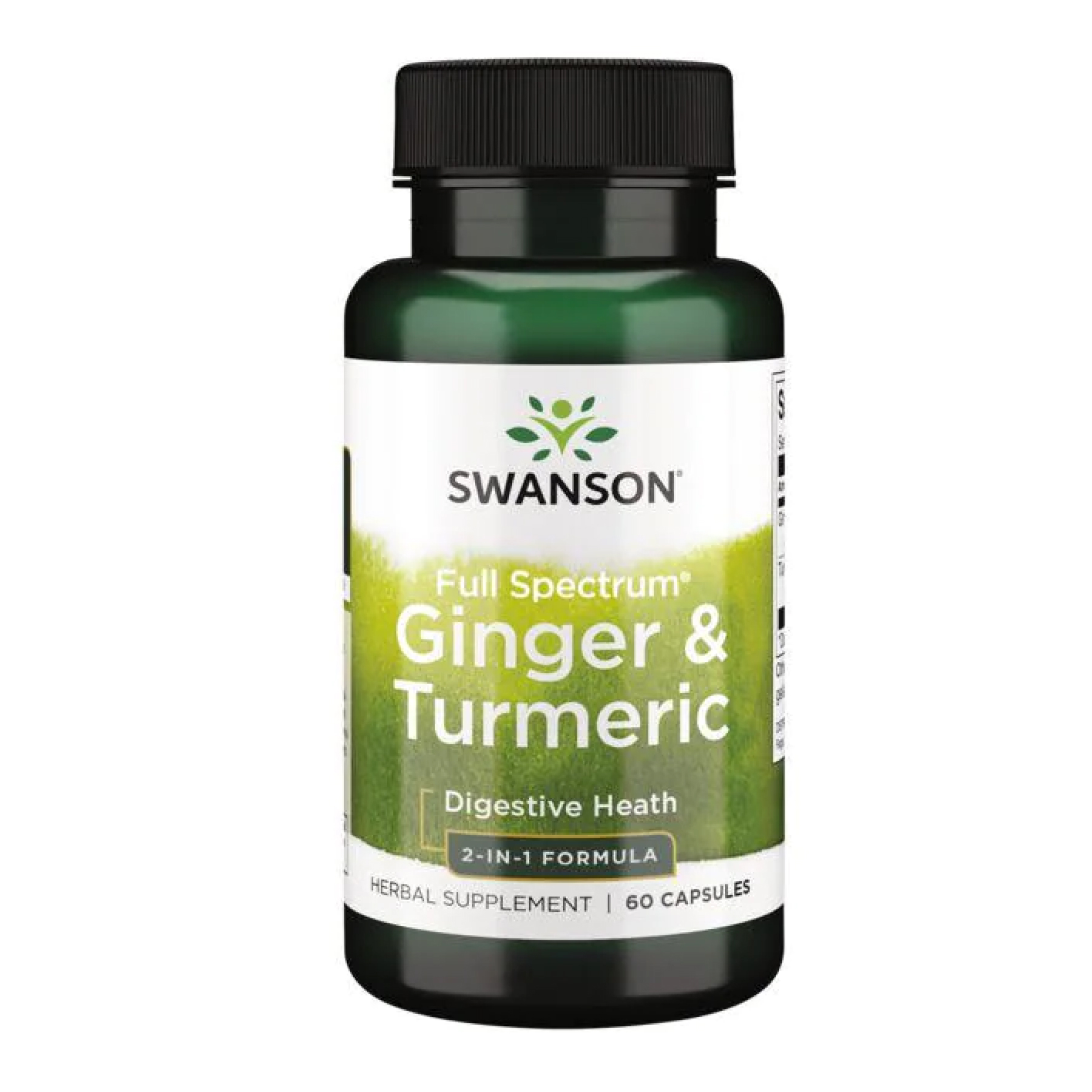 Swanson Full Spectrum Ginger Turmeric - 60caps 100-48-4968203-20