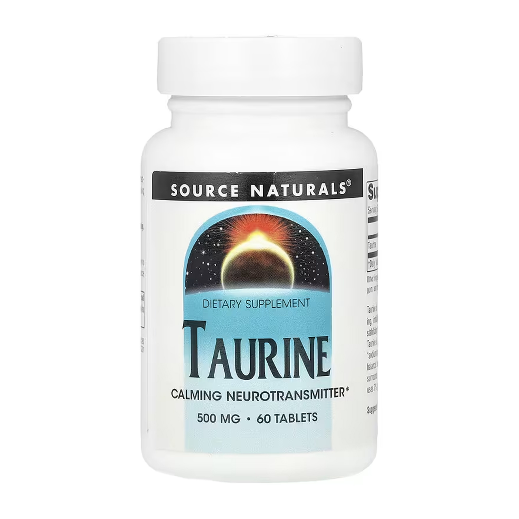 Source Naturals Taurine 500 mg - 60 tabs 2023-10-6145