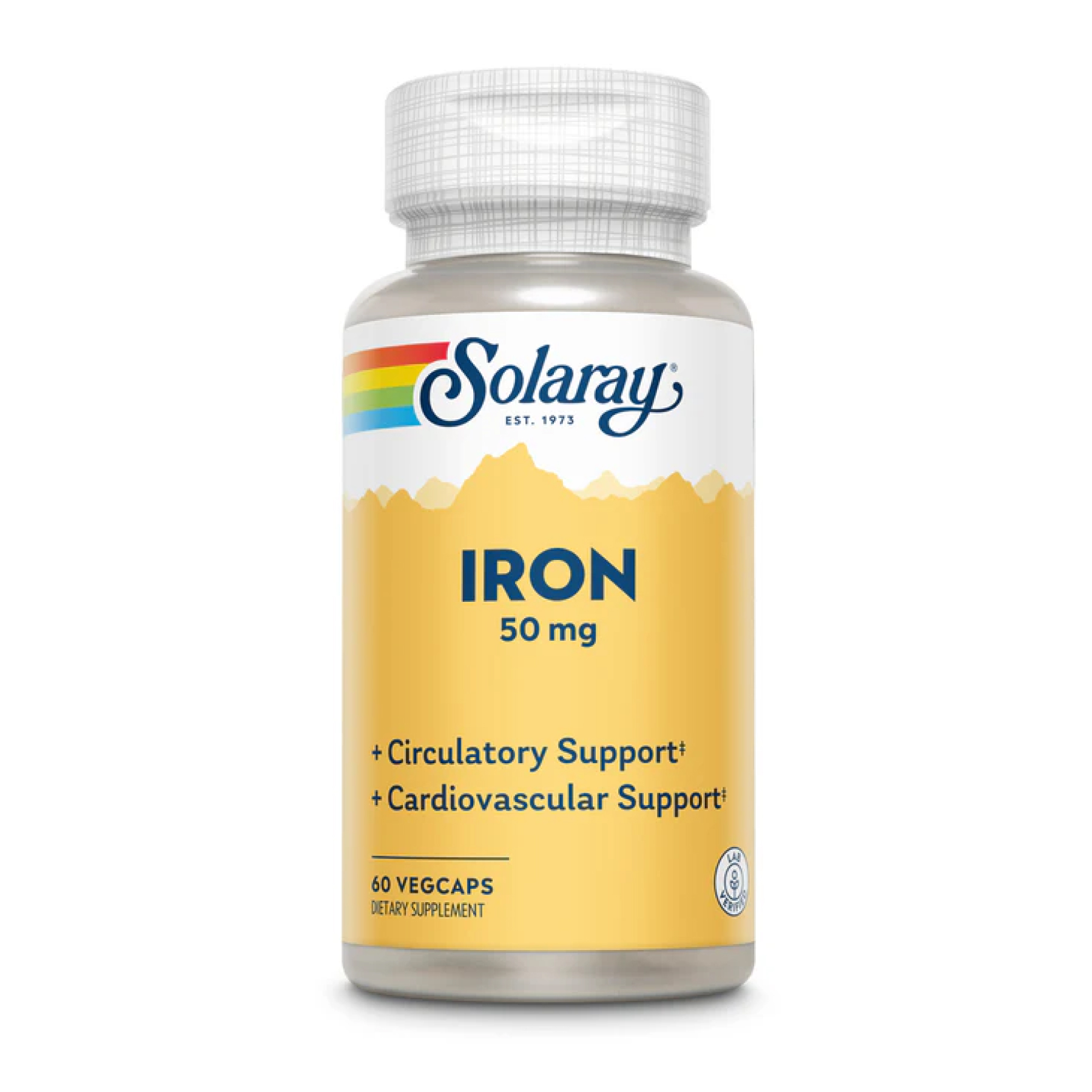 Solaray Iron 50mg - 60 vcaps 2023-10-2417