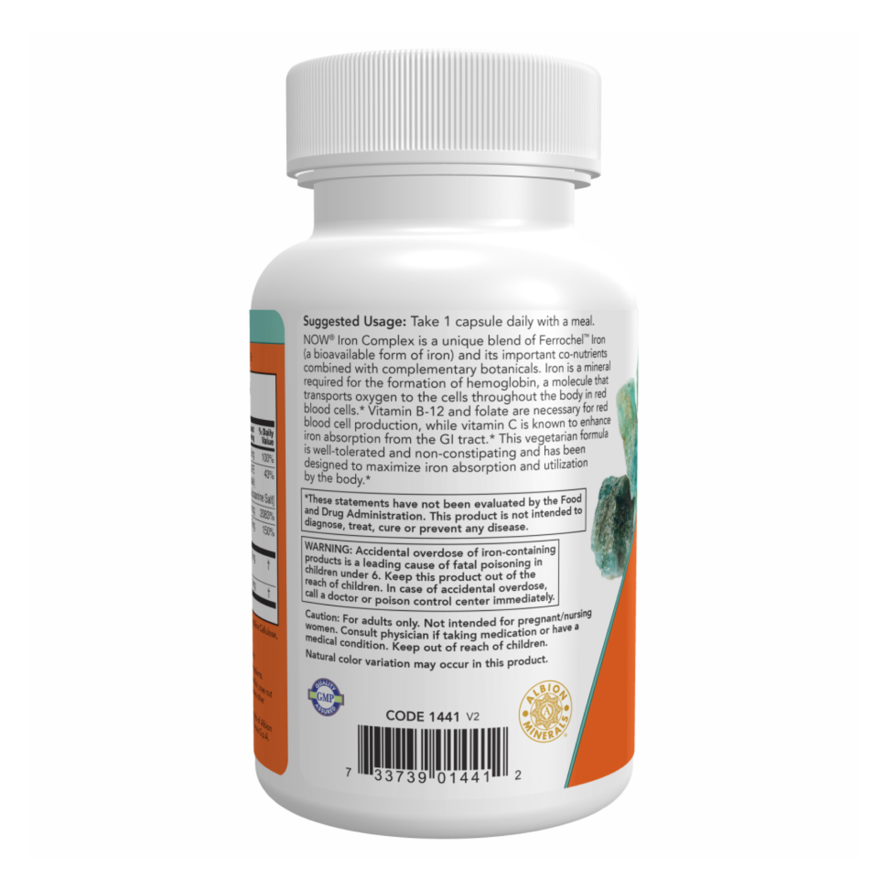 Now Foods Iron Complex - 100 vcaps 2022-10-1408