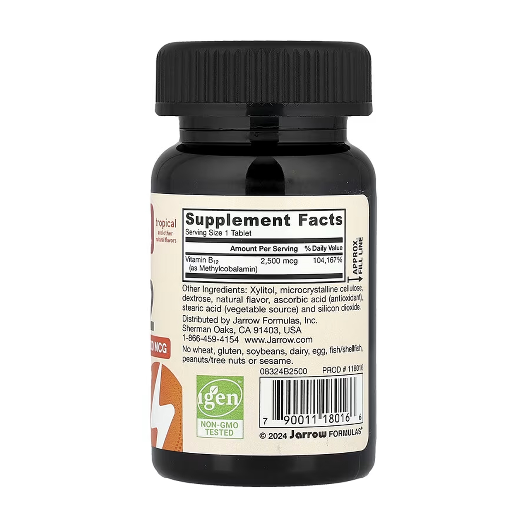Jarrow Formulas Methyl B1 Methylcobalamin 2500mcg - 100 caps 2023-10-5757