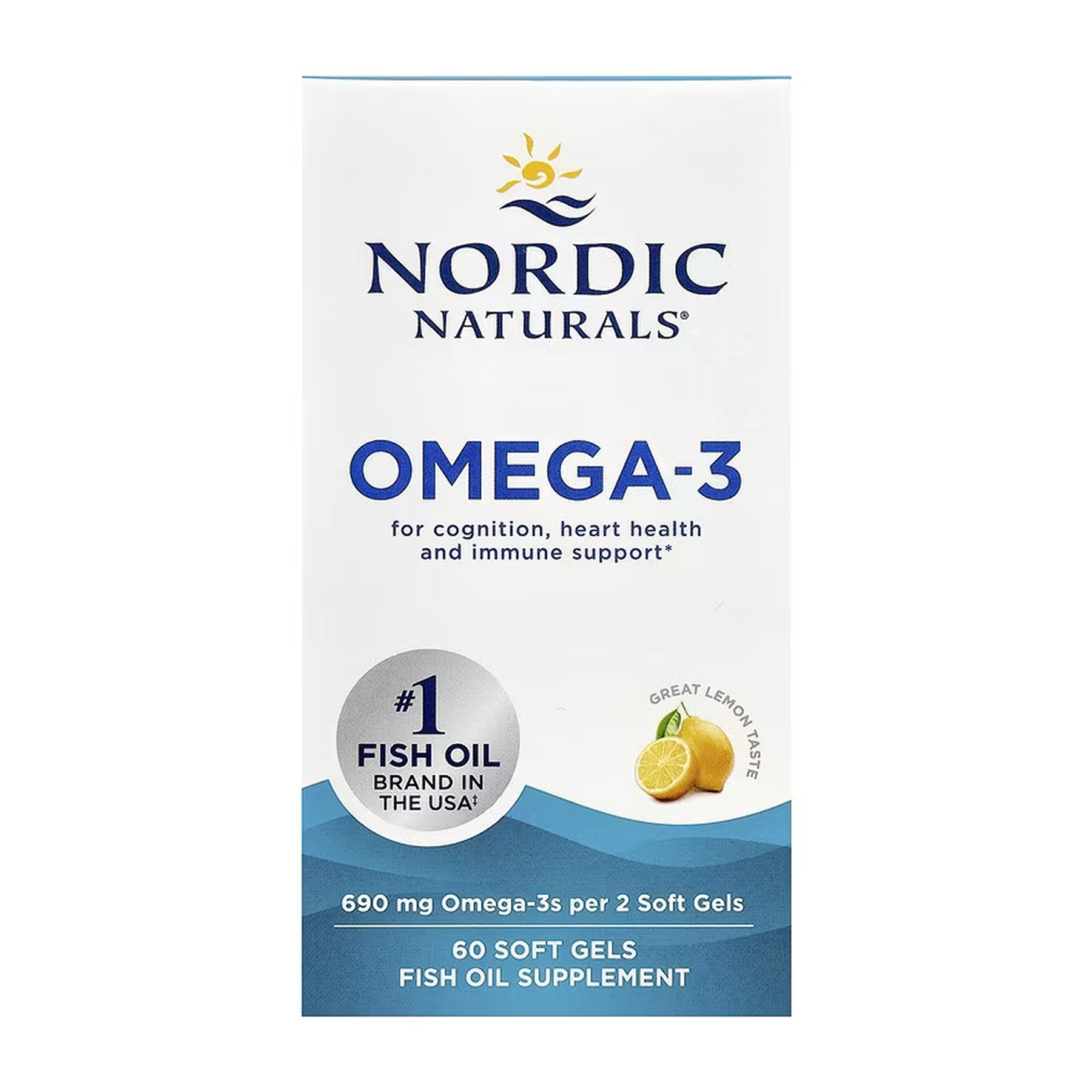 Nordic Naturals Omega-3 - 60 softgels 2023-10-5943