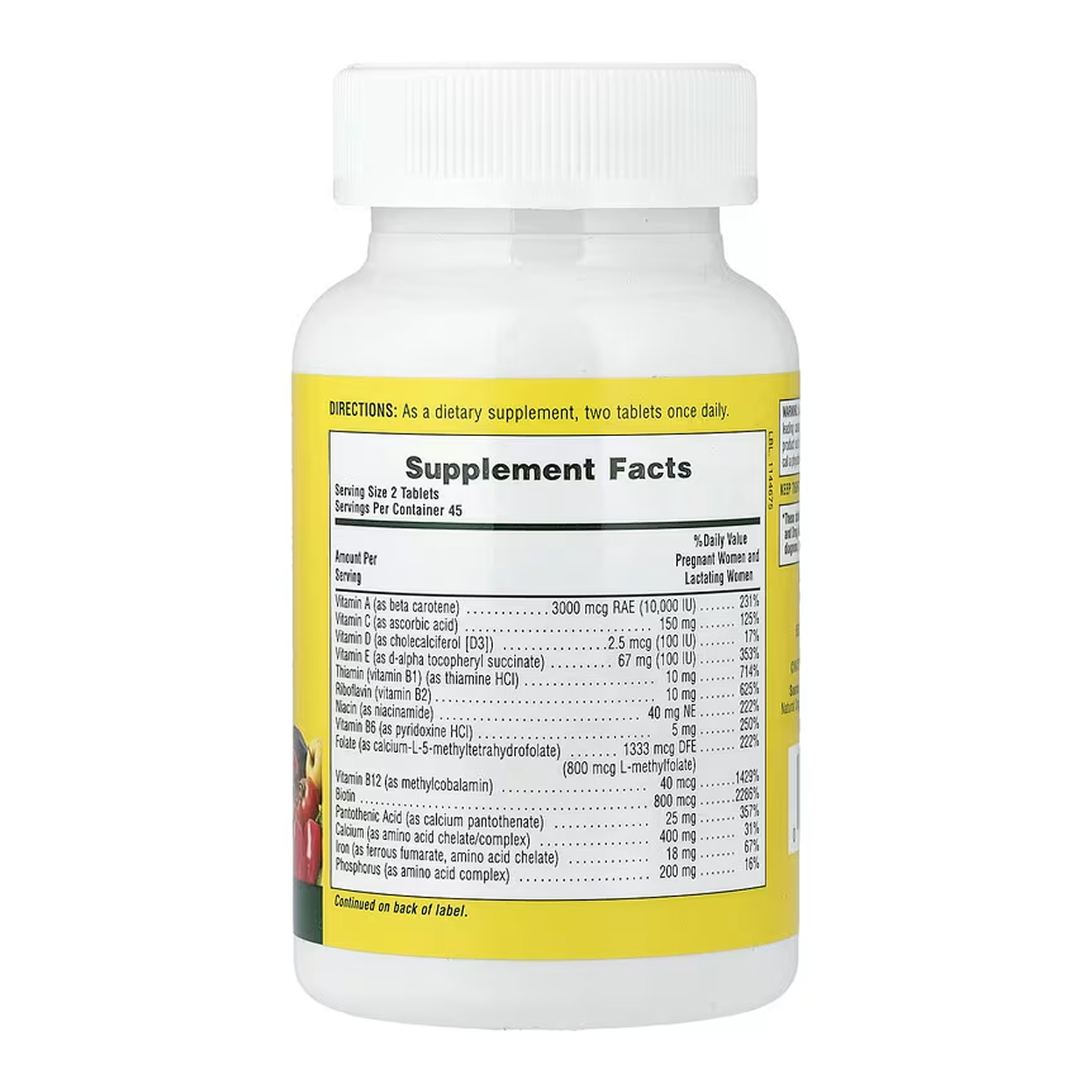 Nature's Plus Source of Life® Prenatal - 90 tabs 2023-10-6834