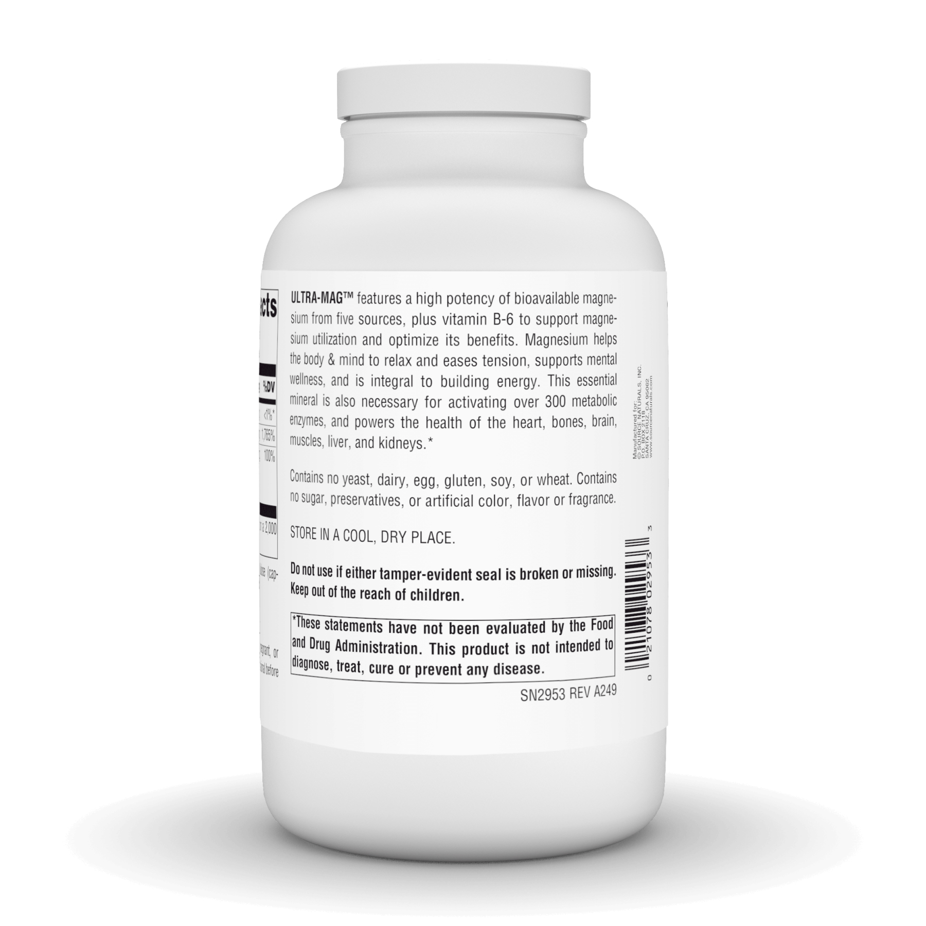 Source Naturals Ultra-Mag - 360 vcaps (Повреждена банка) 2023-10-7871