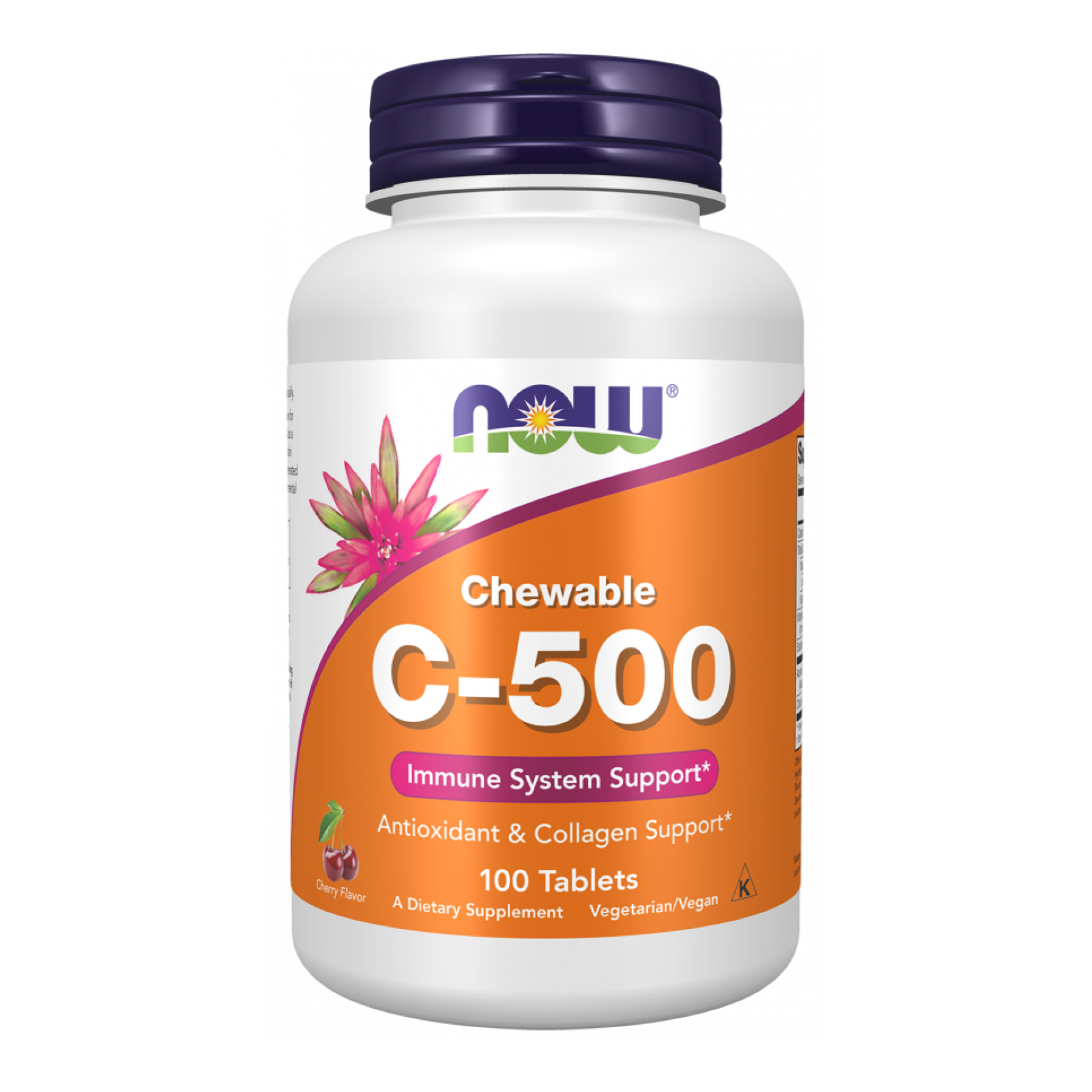 Now Foods Vitamin C-500 - 100 tabs Cherry 2023-10-3794