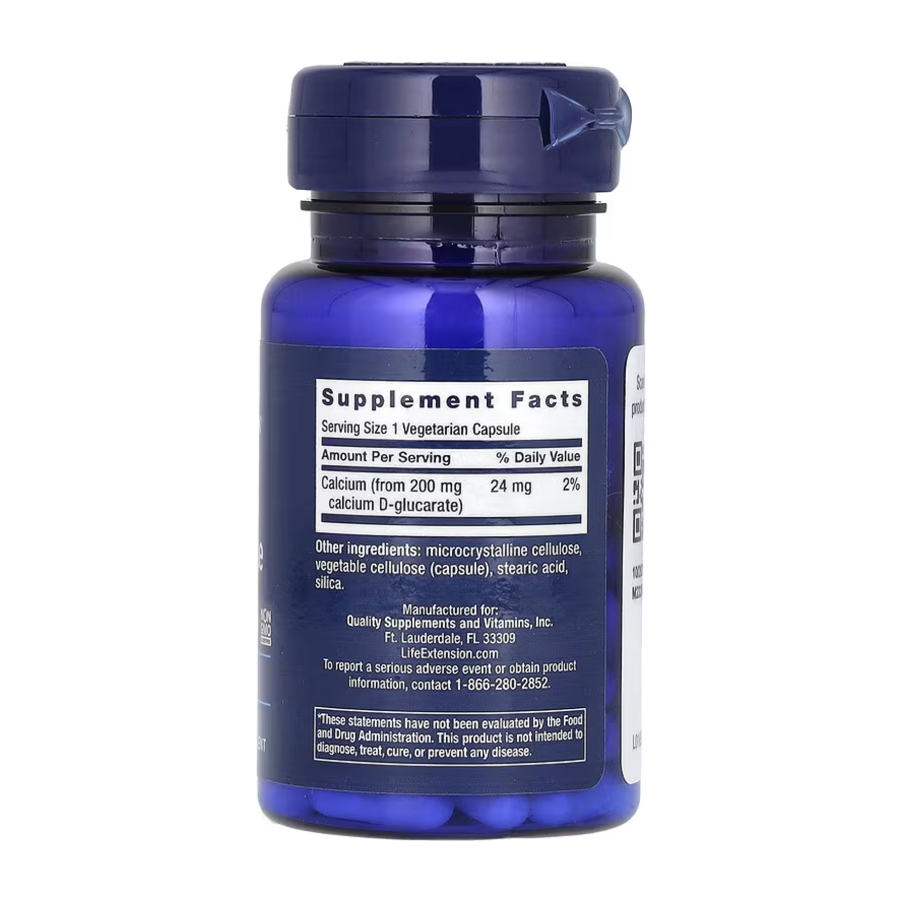 Life Extension Calcium D-Glucarate 200mg - 60 vcaps 2023-10-4700