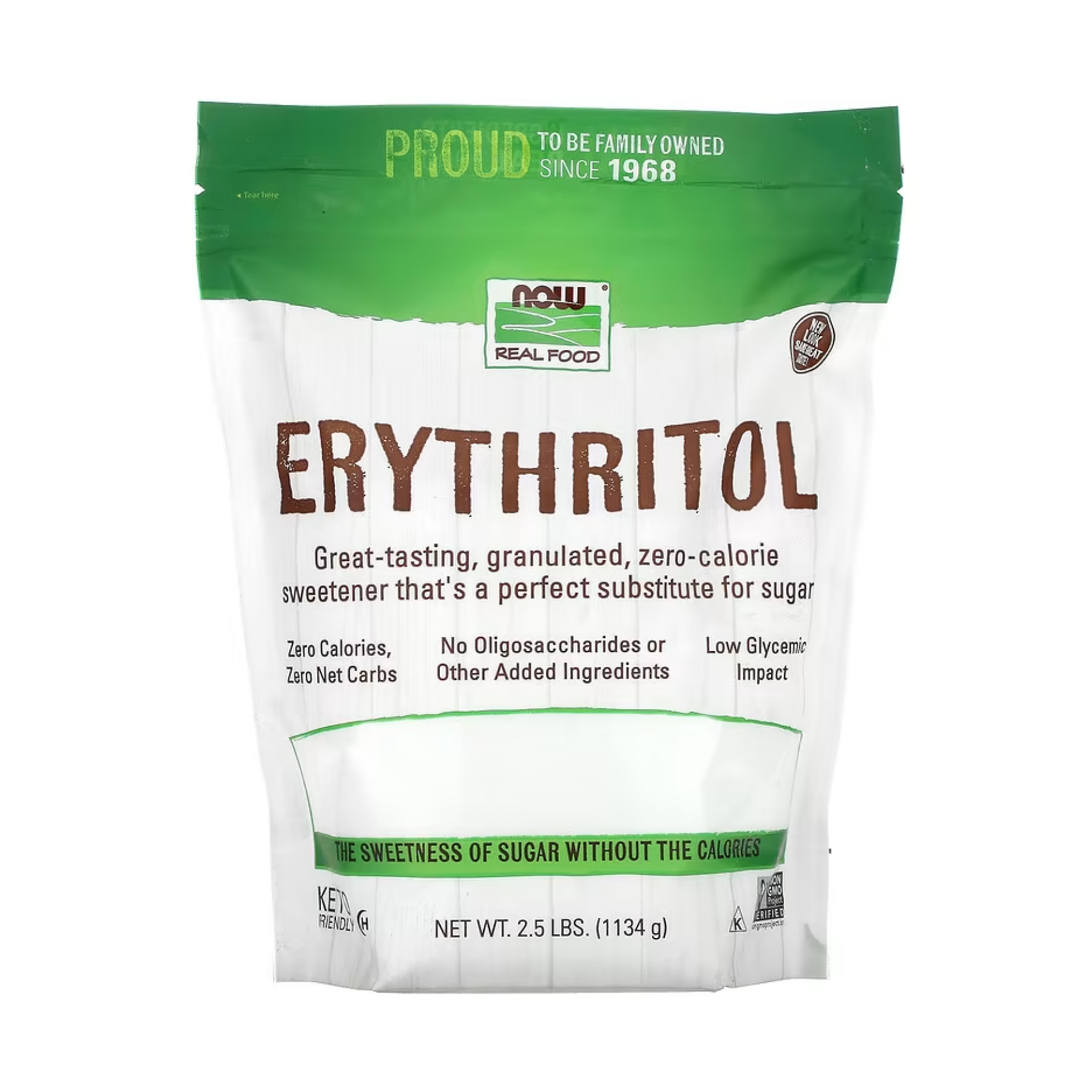 Now Foods Erythritol - 1134g 2023-10-5255