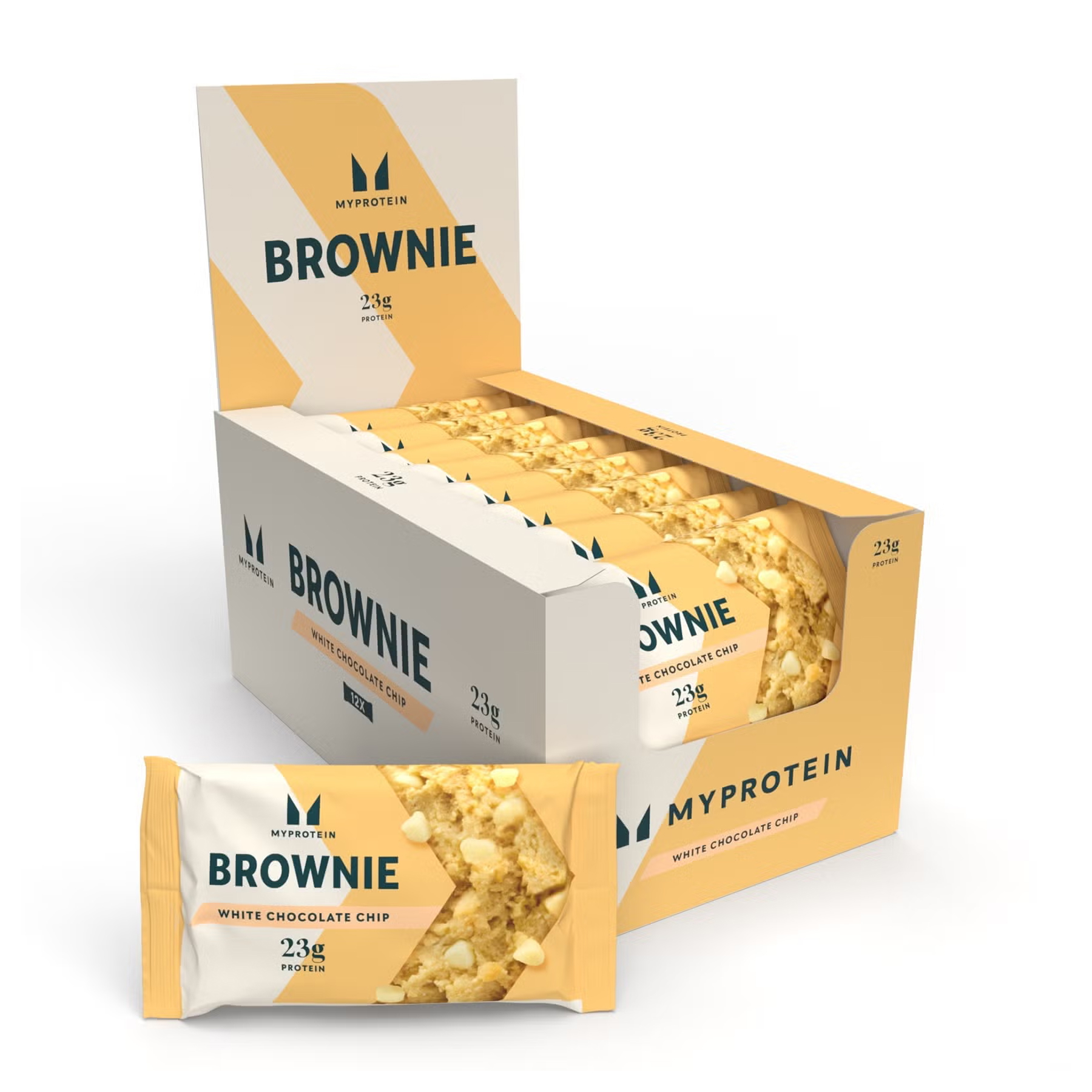 Myprotein Protein Brownie - 12x75g White Chocolate 100-91-3738671-20