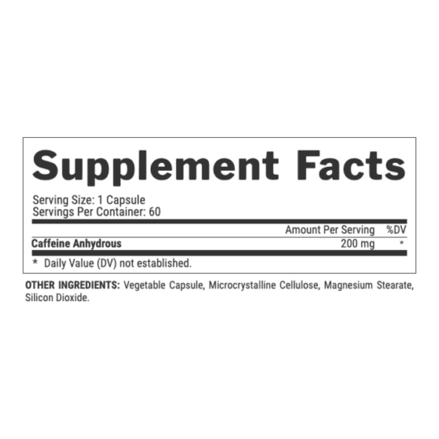 Nutrex Caffeine - 60 caps 100-20-7729857-20
