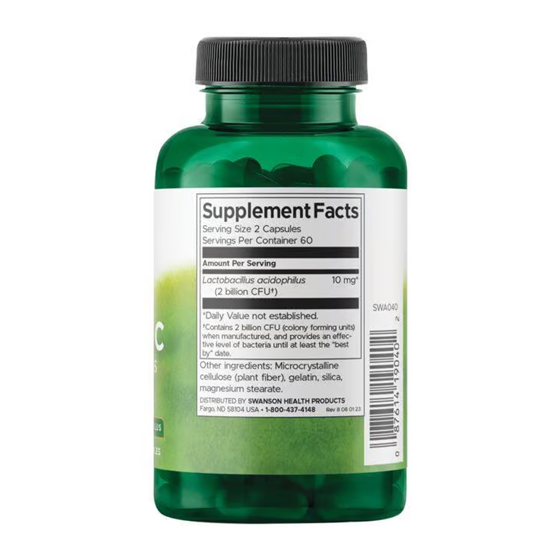 Swanson Probiotic for Daily Wellness 1 Billion Cfu - 120 caps 2023-10-5872