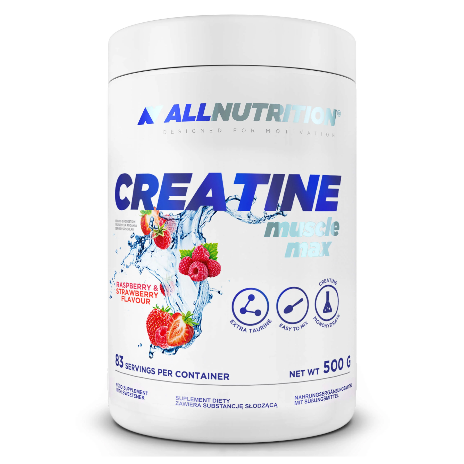 Allnutrition Creatine Muscle Max - 500g Raspberry Strawberry 100-21-7187446-20