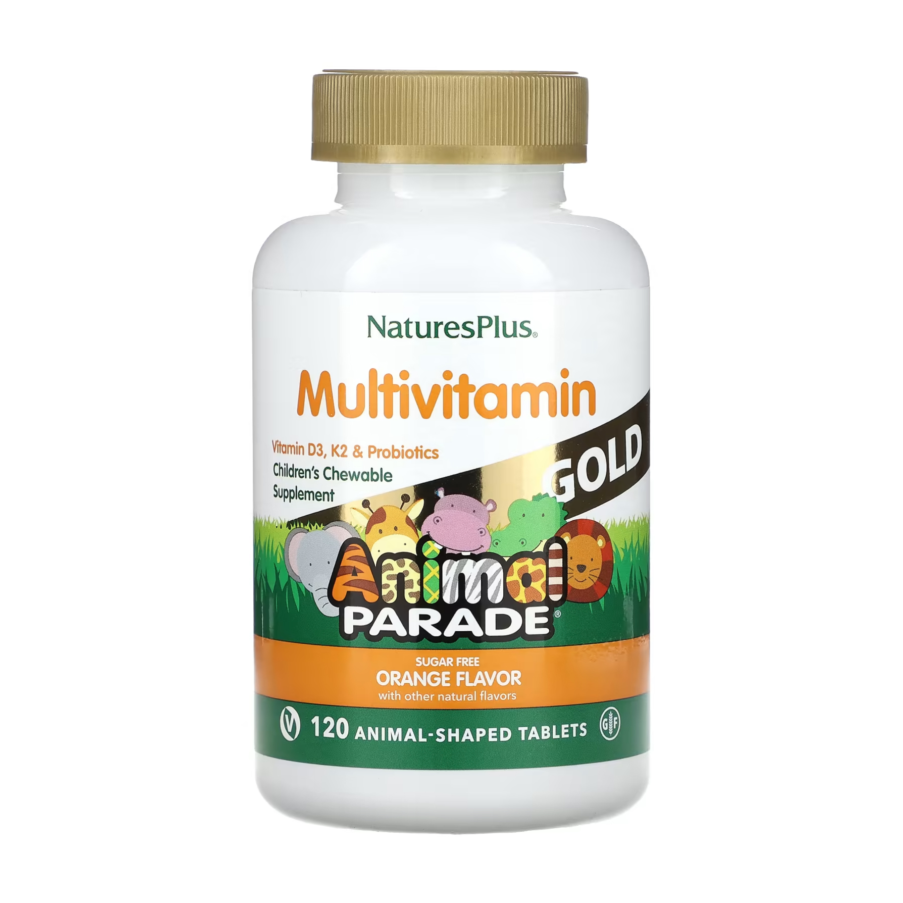 Nature's Plus Animal Parade Gold - 120 tabs Orange 2023-10-2367