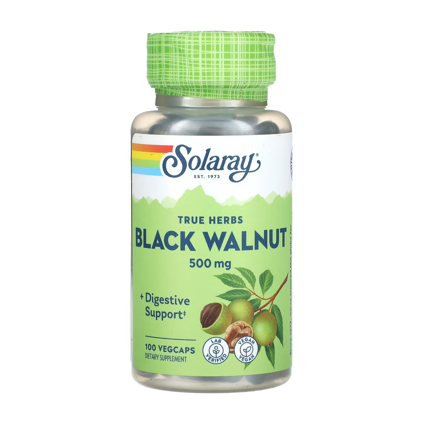 Solaray Black Walnut 500mg - 100 caps 2023-10-3421