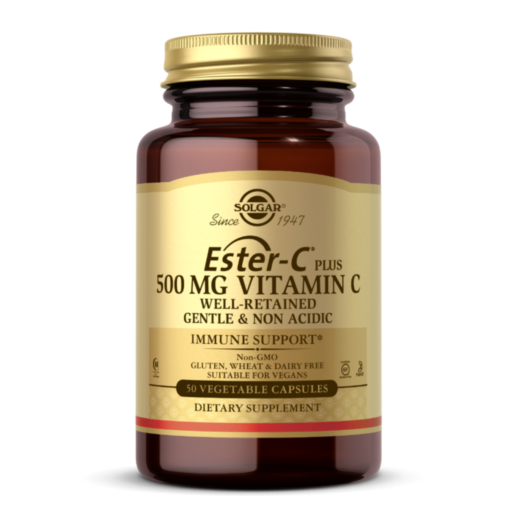 Solgar Ester-C® Plus 500 mg Vitamin C - 50 vcaps 100-97-0659089-20