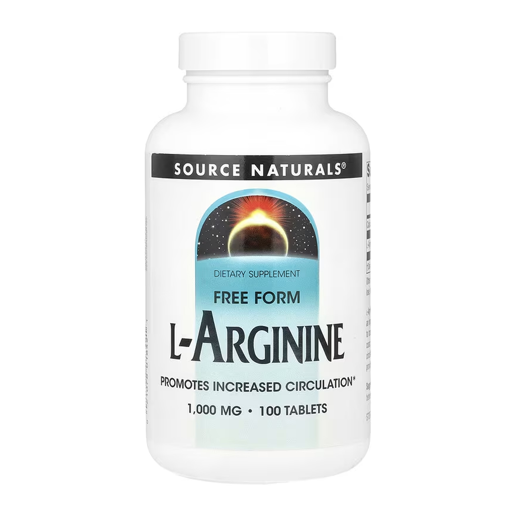 Source Naturals L-Arginine 1000 mg - 100 tabs 2023-10-6148