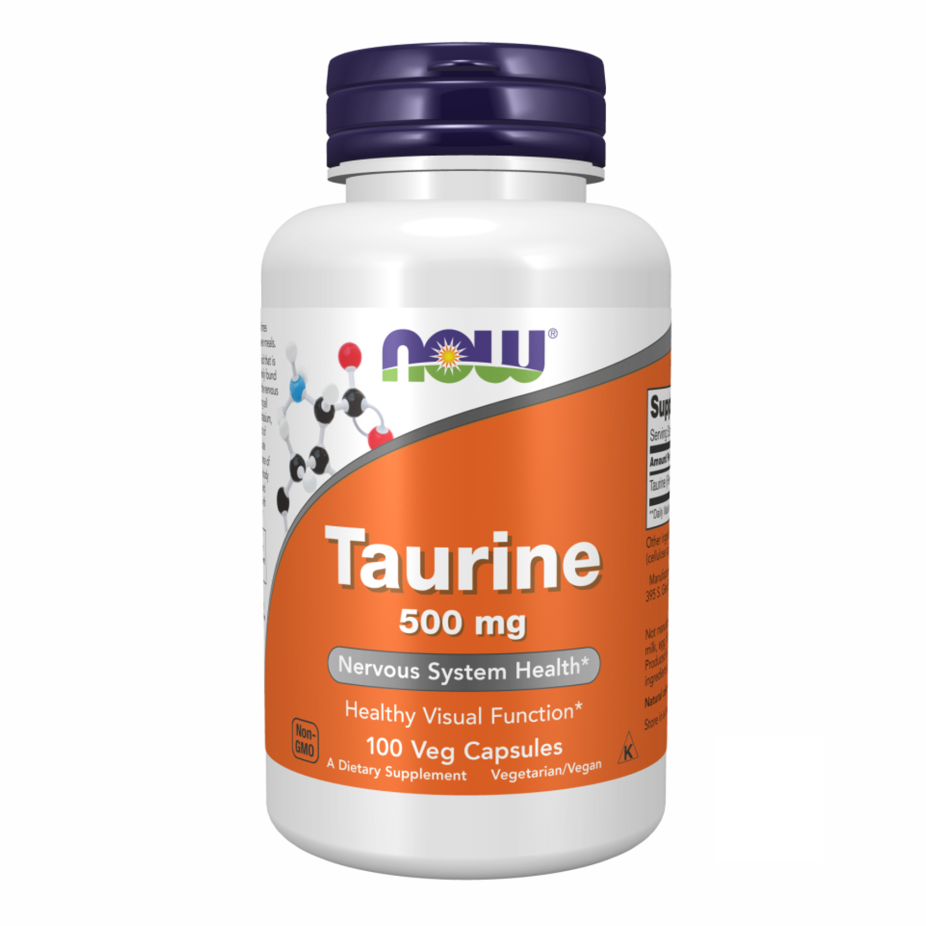 Now Foods TAURINE 500mg - 100 caps 2022-09-1174