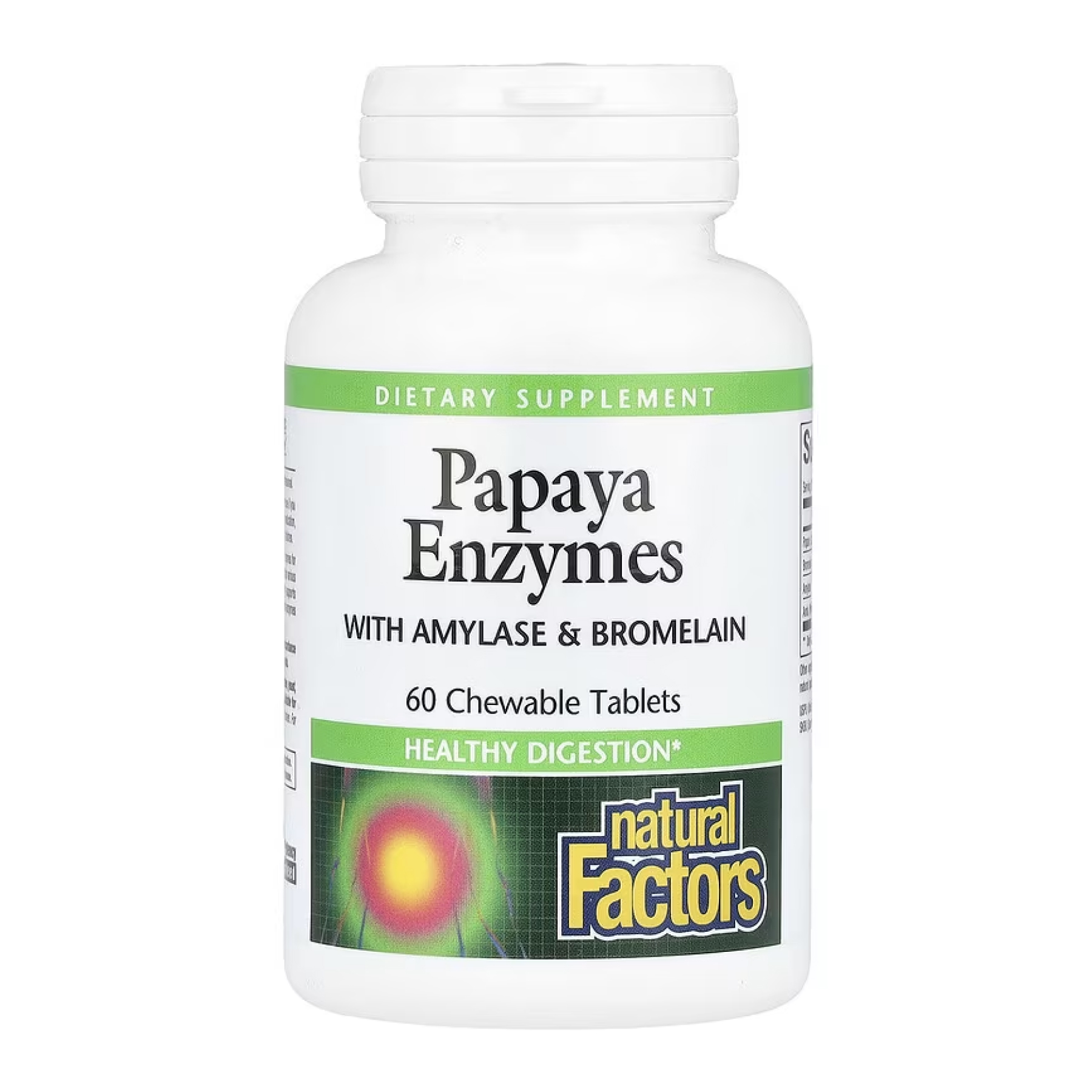 Natural Factors Papaya Enzymes - 60 tabs 2023-10-4701