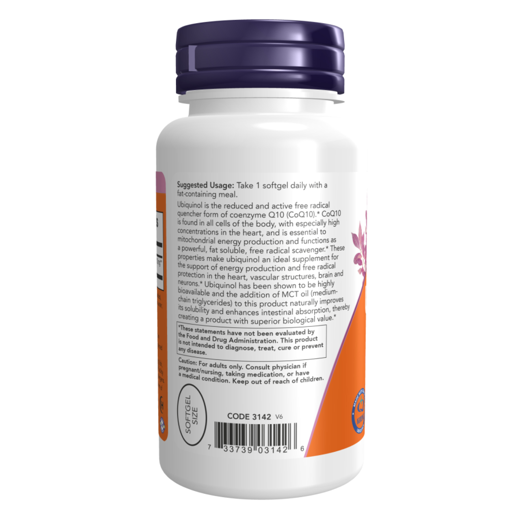 Now Foods Ubiguinol 100mg - 60 sgels 2022-10-1360
