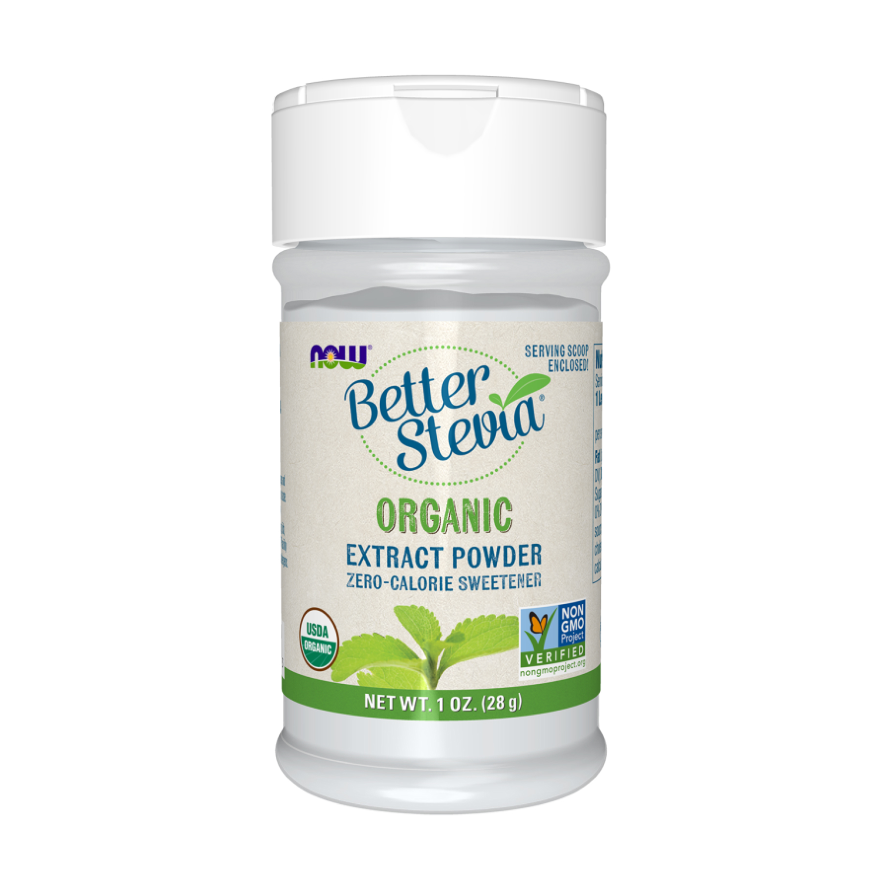 Now Foods BetterStevia® Extract Powder, Organic - 28g 2023-10-5257