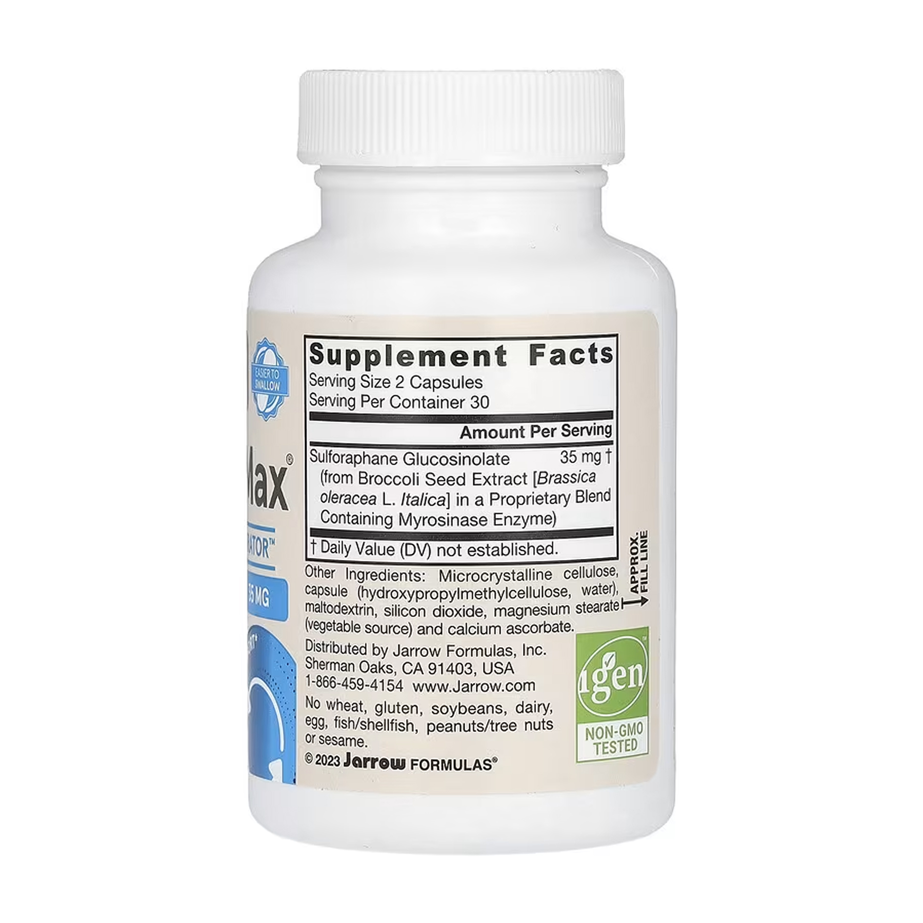 Jarrow Formulas BroccoMax 17.5 mg - 60 vcaps 2023-10-5586