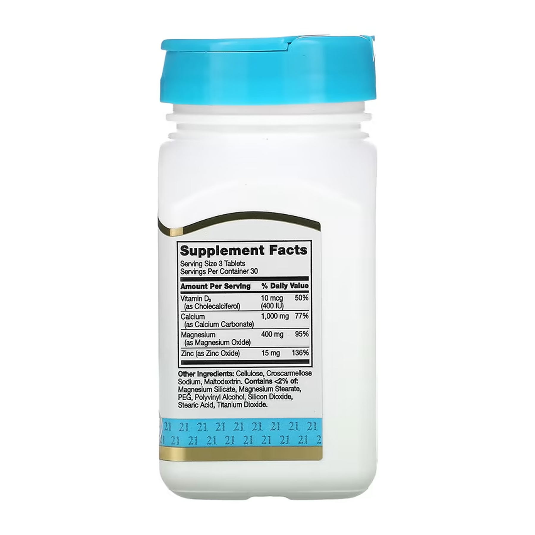 21st Century Cal Mag Zinc + D - 90 tabs 100-77-6130050-20