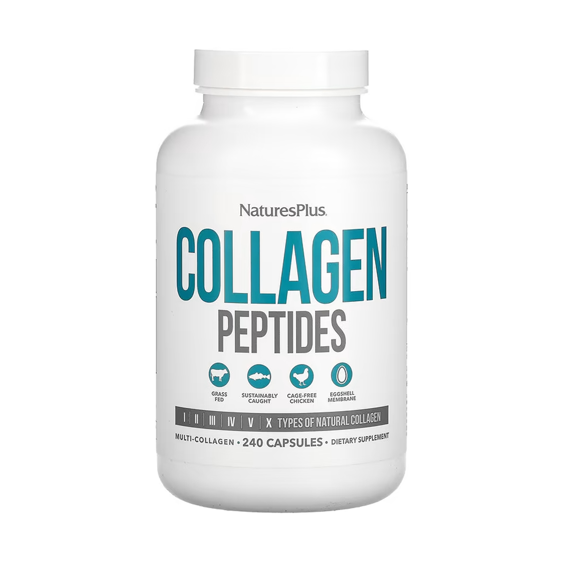 Nature's Plus Collagen Peptides - 240 caps 2023-10-5537