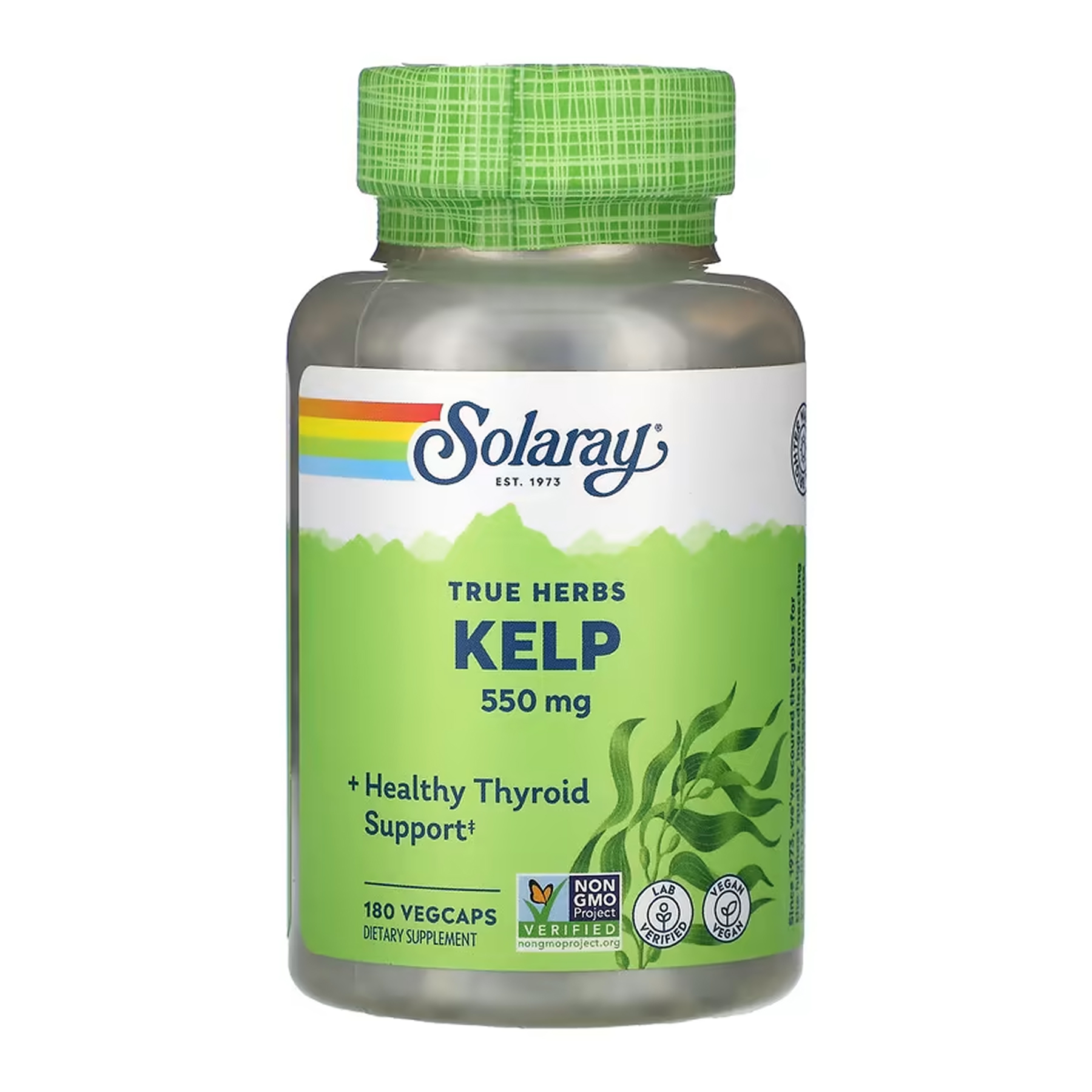 Solaray Kelp 550mg - 180 vcaps 2023-10-6772