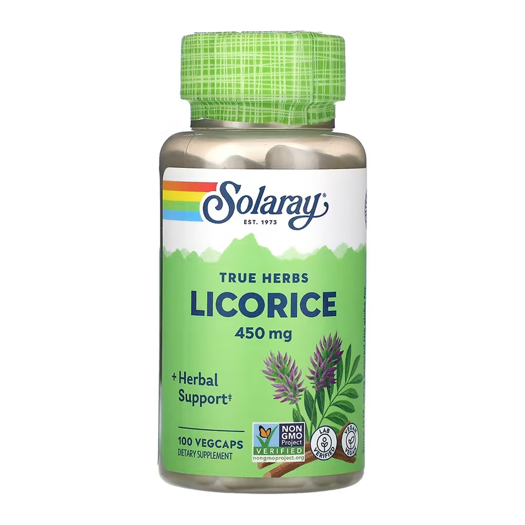 Solaray Licorice 450mg - 100 vcaps 2023-10-6722