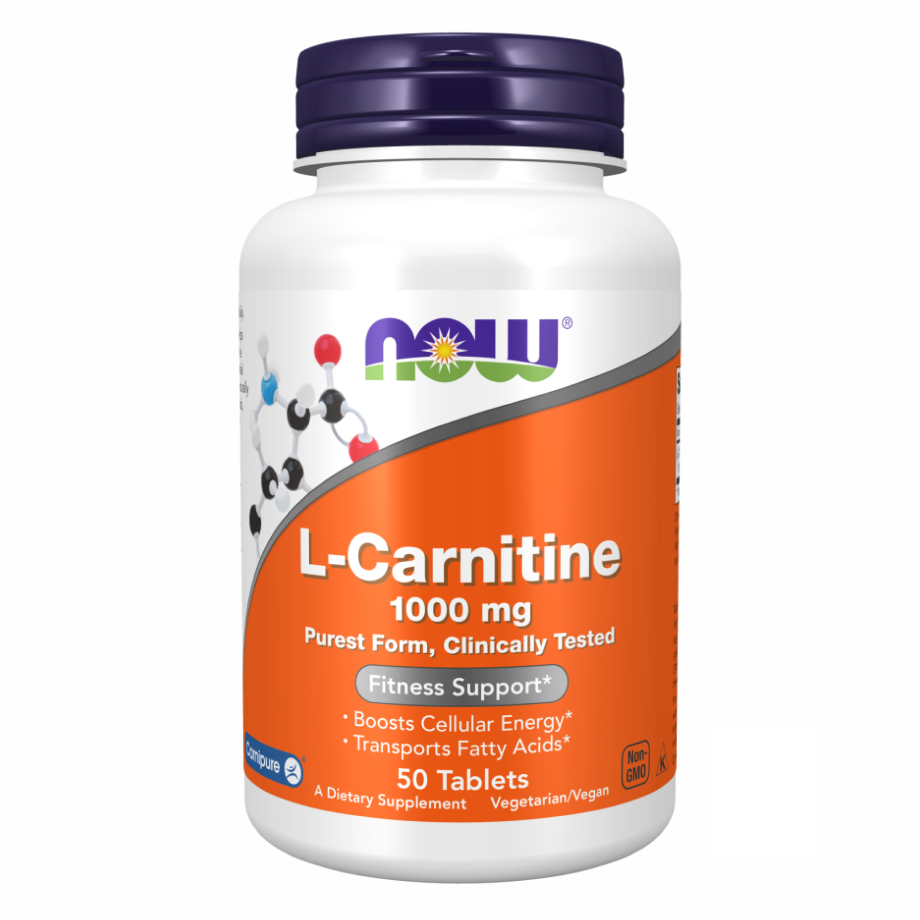 Now Foods L-Carnitine 1000 mg - 50 tabs 2022-10-0417