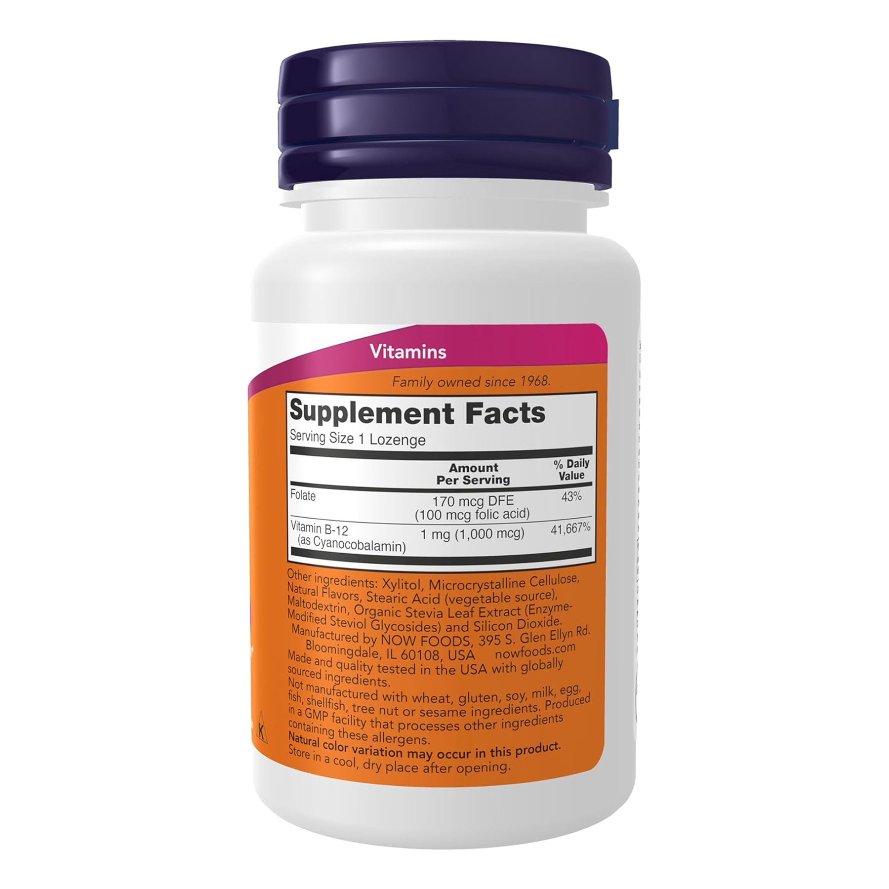 Now Foods B-12 1000mcg - 100 lozengels 100-17-9896251-20