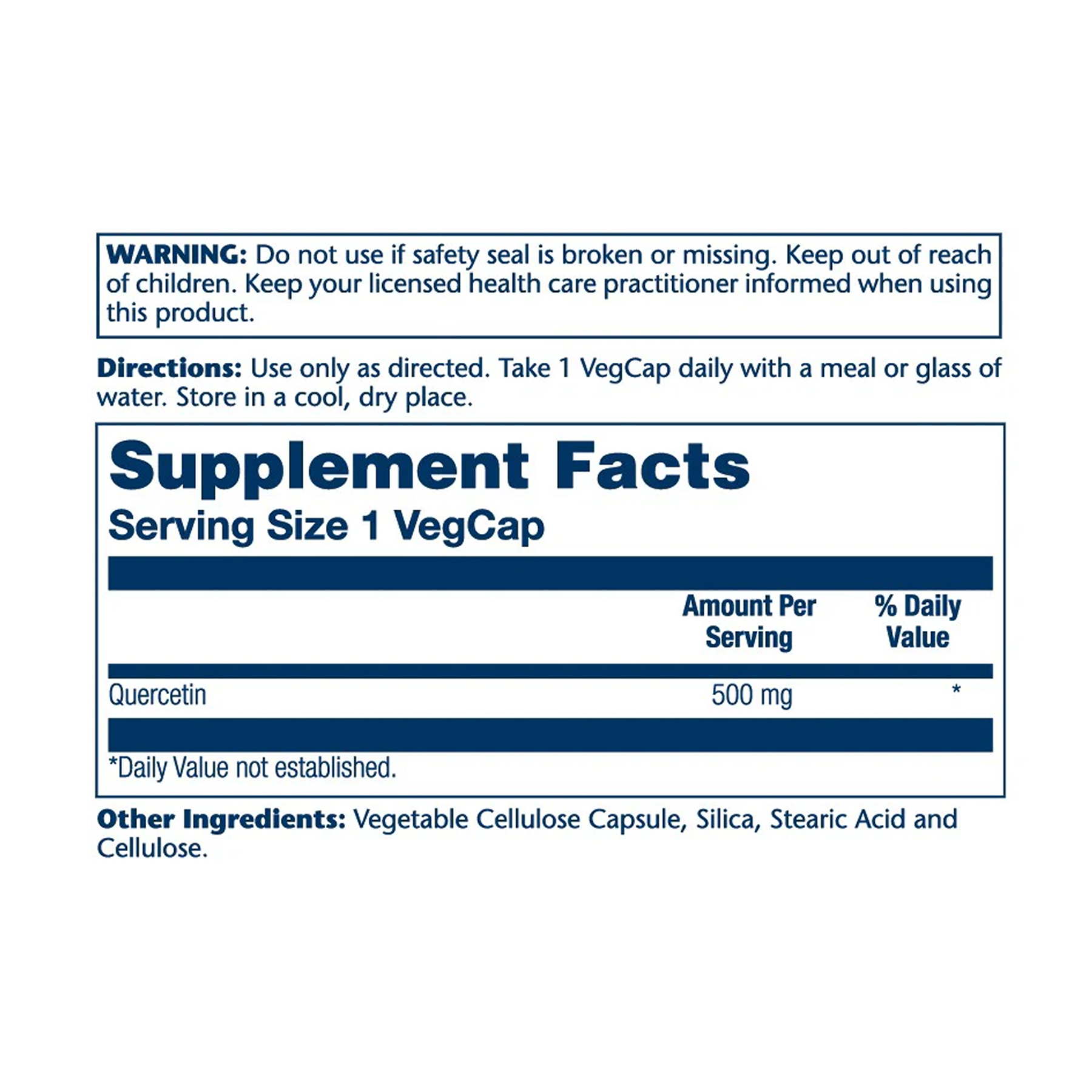 Solaray Quercetin 500mg - 90 vcaps 2023-10-6001
