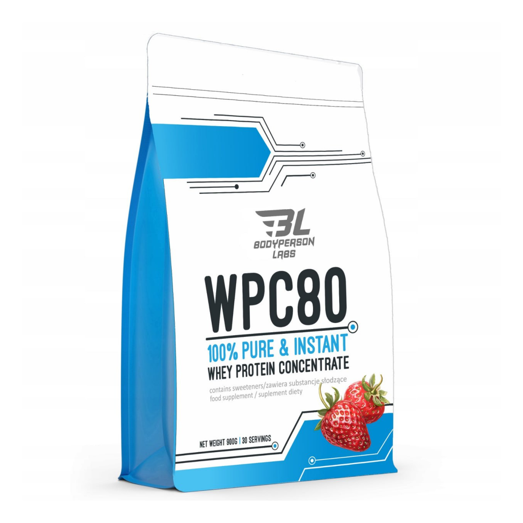 Bodyperson Labs WPC80 - 900g Strawberry 100-27-1007266-20