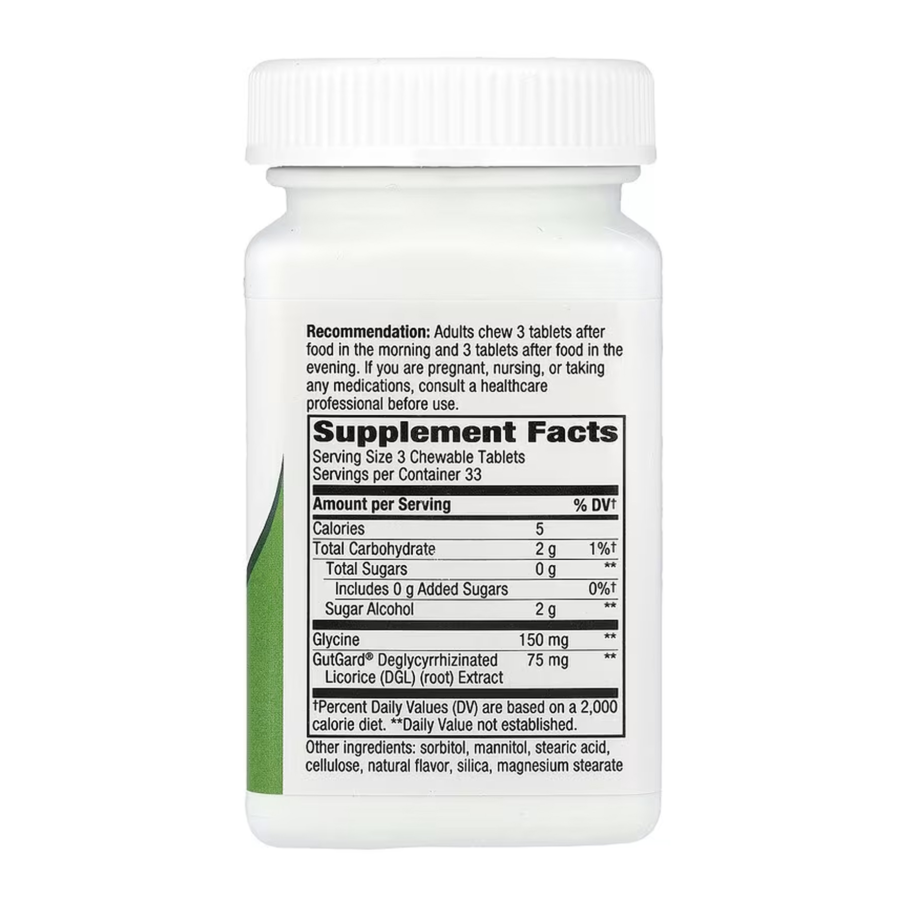 Nature's Way DGL (Sugar Free) - 100 tabs 2023-10-6852