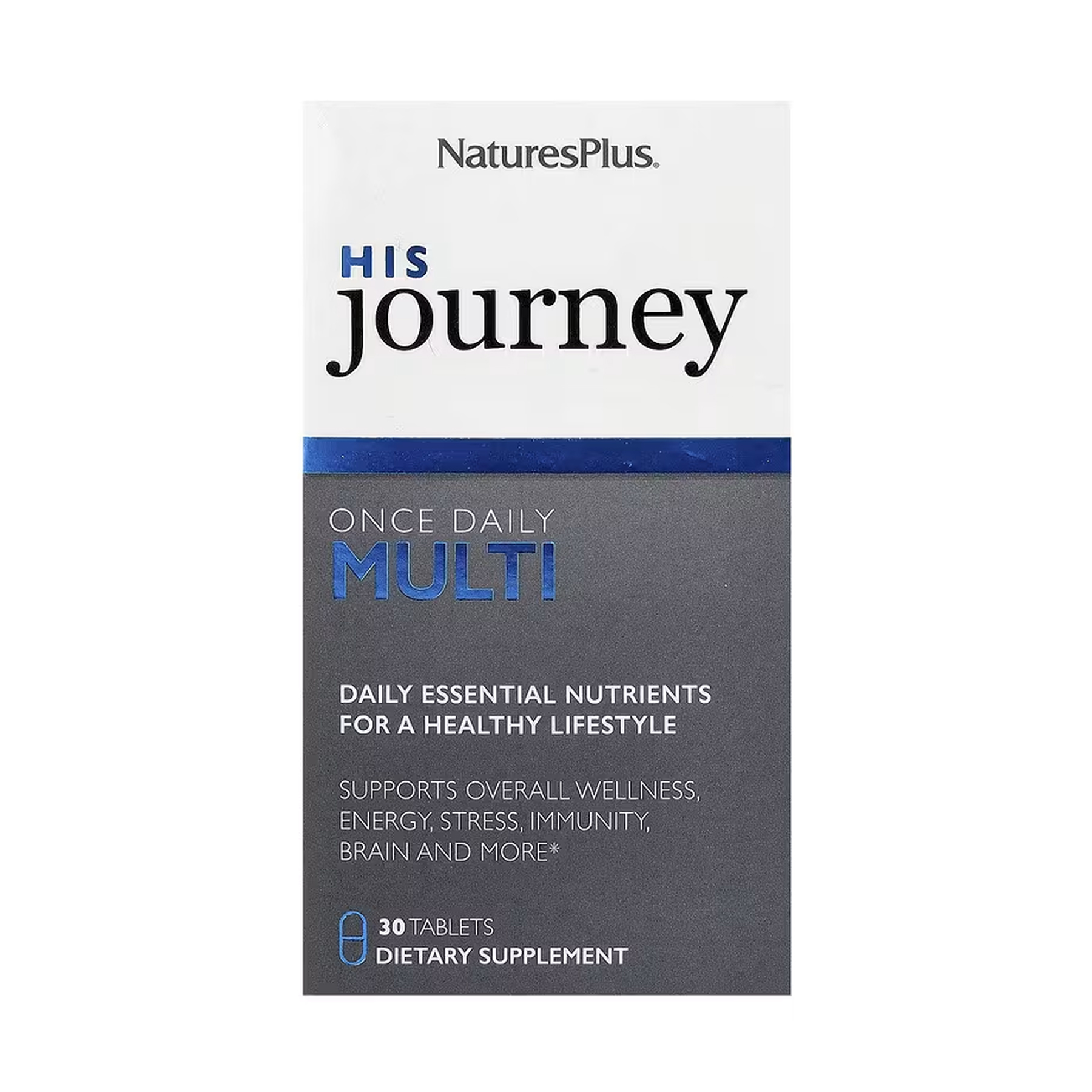Nature's Plus His Journey Once Daily Multi - 30 tabs 2023-10-5538