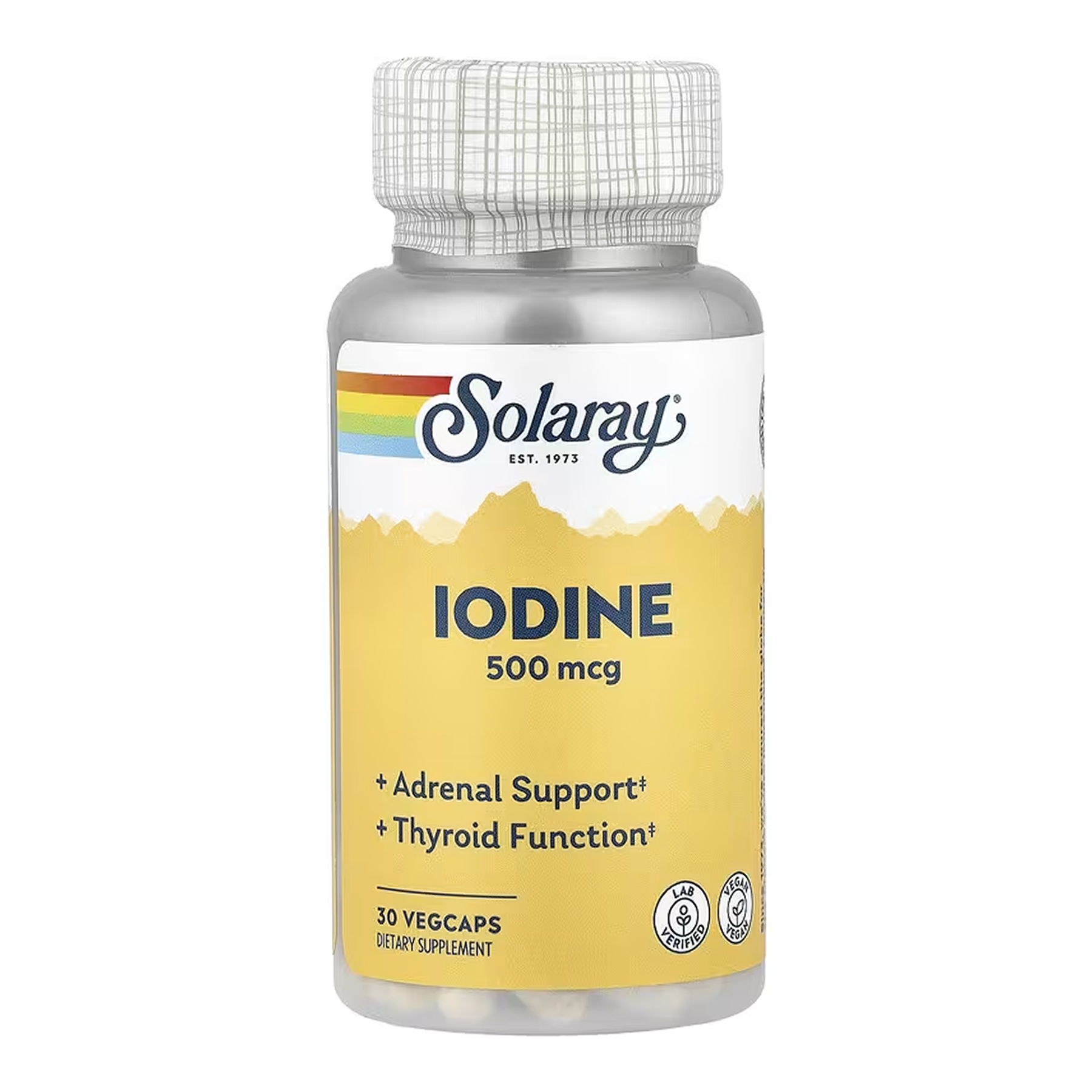 Solaray Iodine 500mcg - 30 vcaps 2023-10-6773